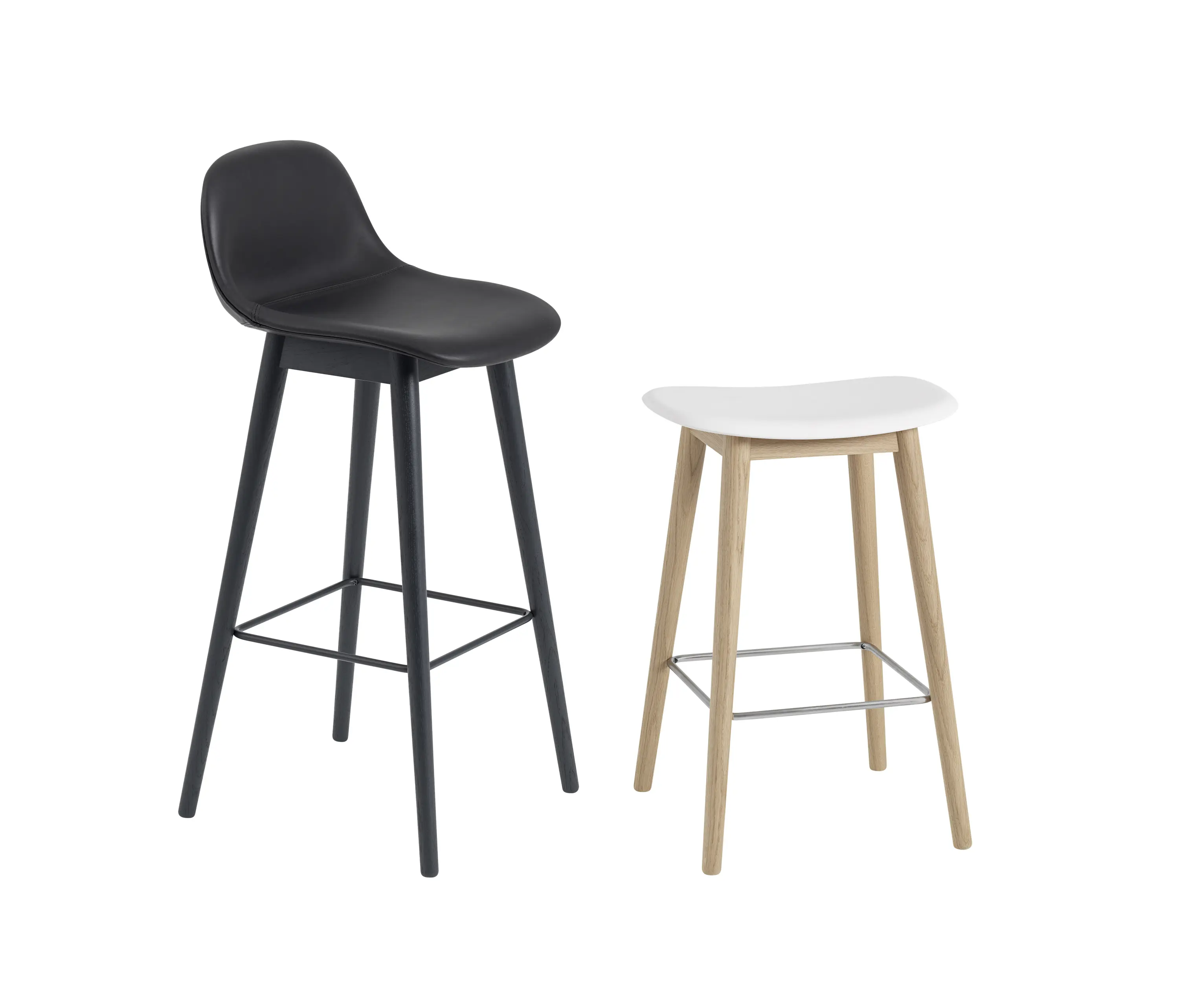Muuto - Fiber Counter Stool | Wood Base