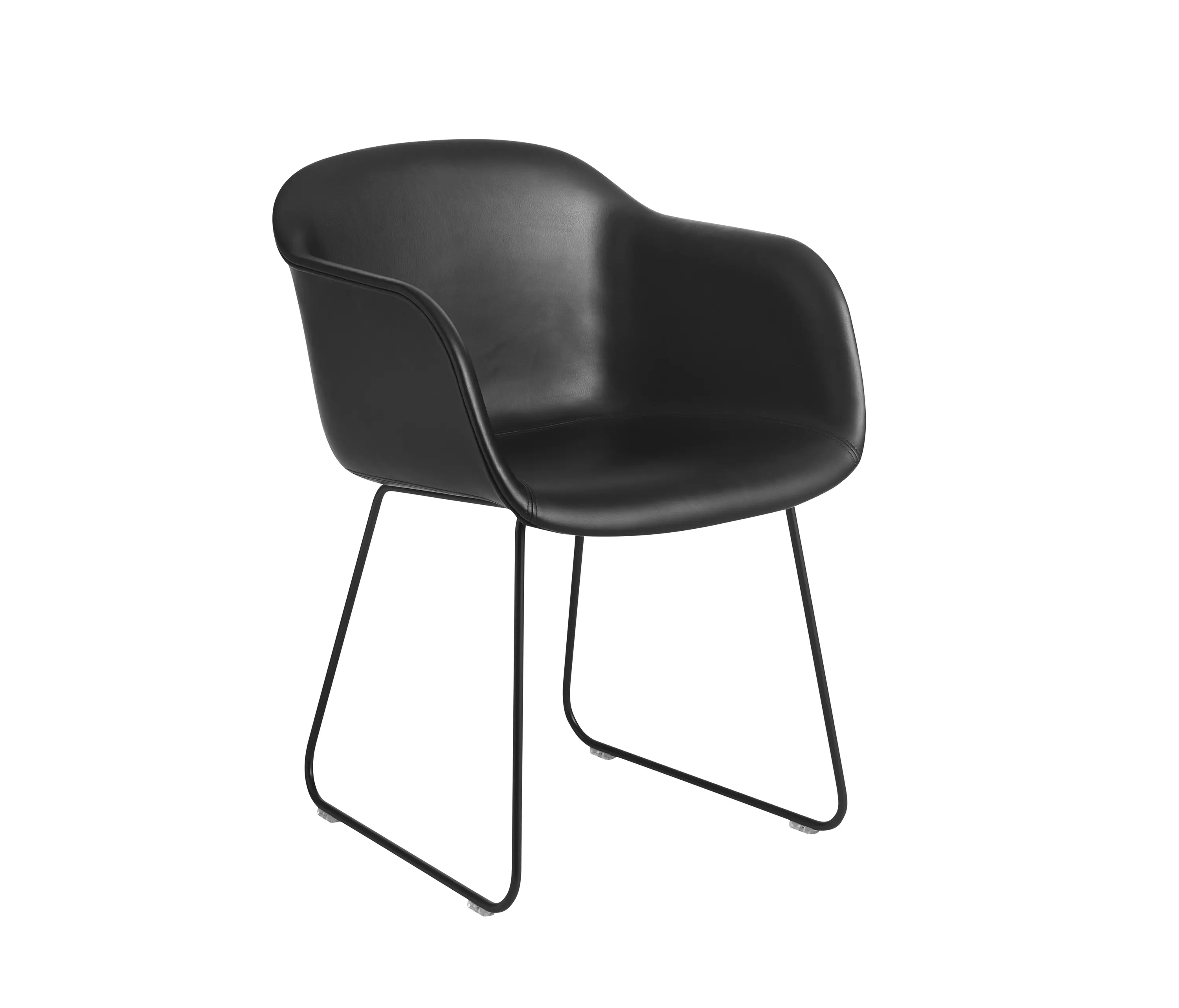 Muuto - Fiber Armchair | Sled Base | Leather