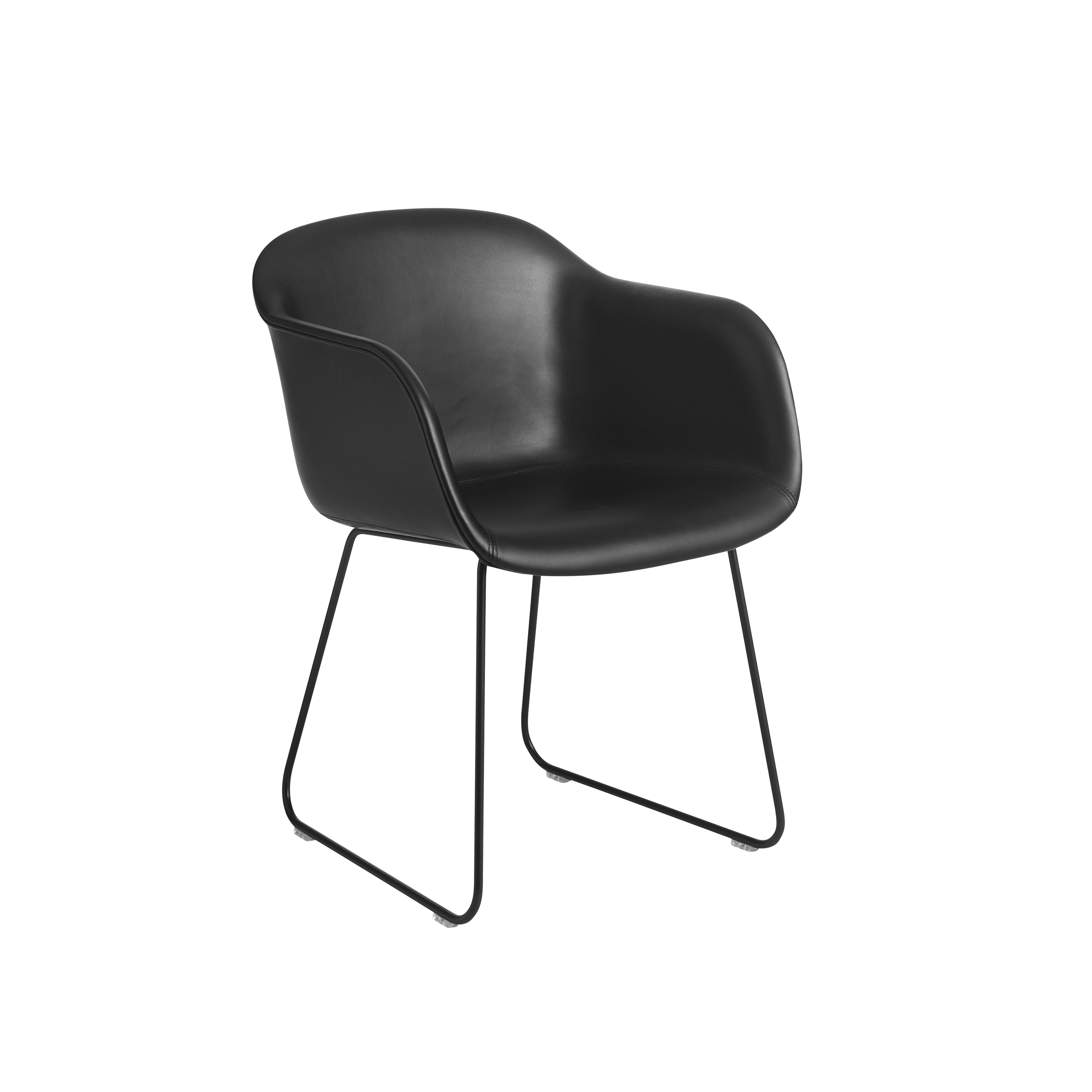 Fiber Armchair | Sled Base | Leather