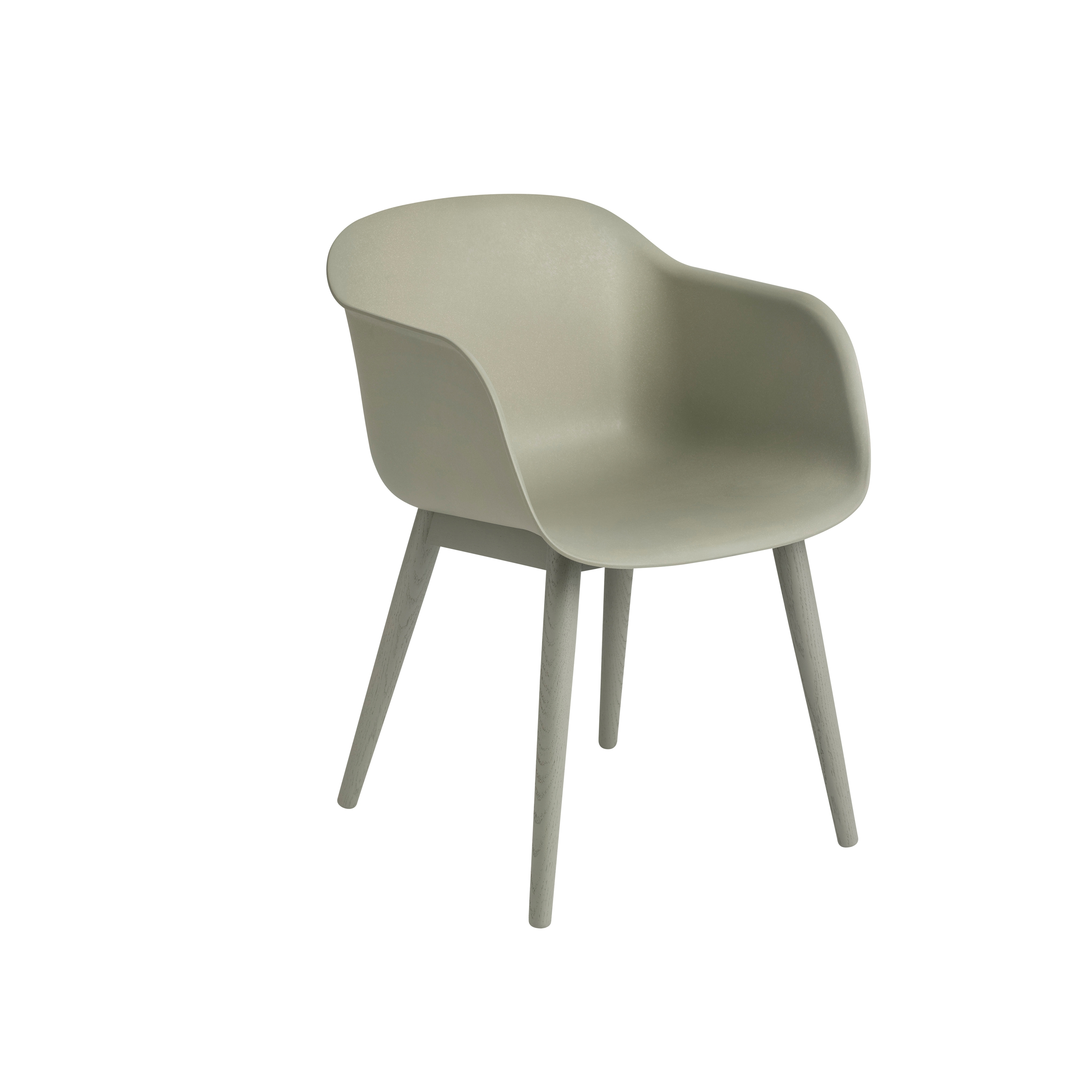 Fiber Armchair | Wood Base