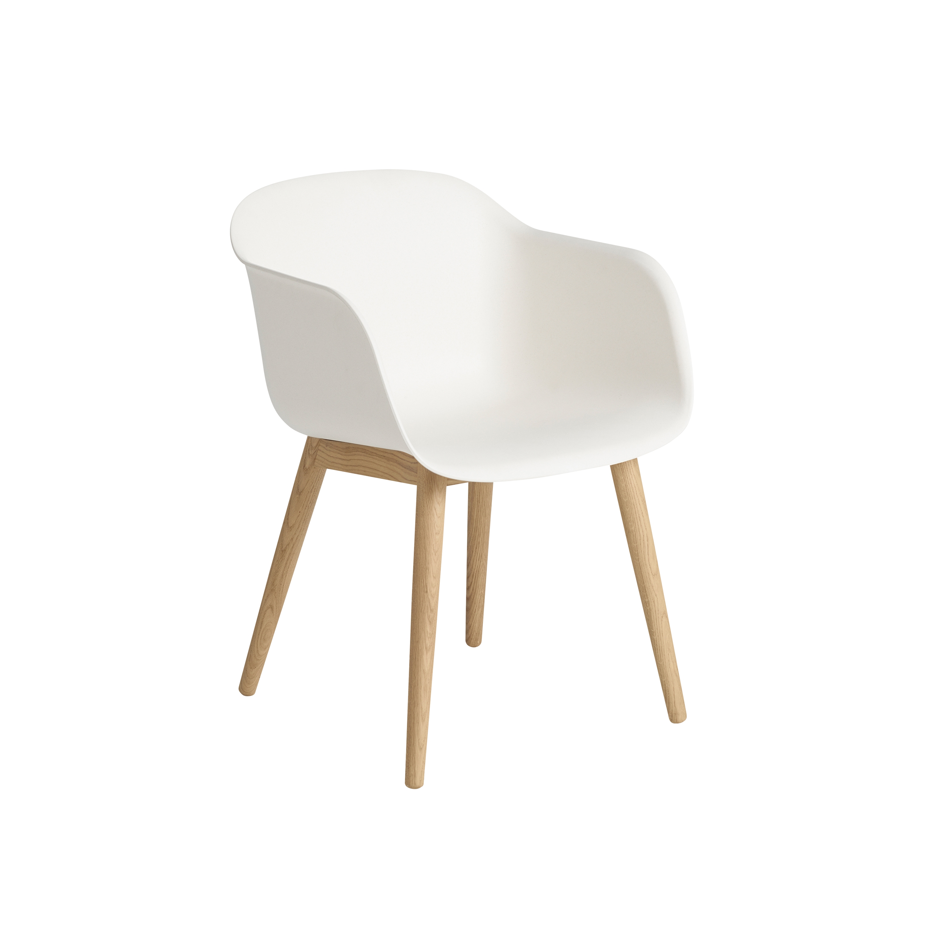 Fiber Armchair | Wood Base