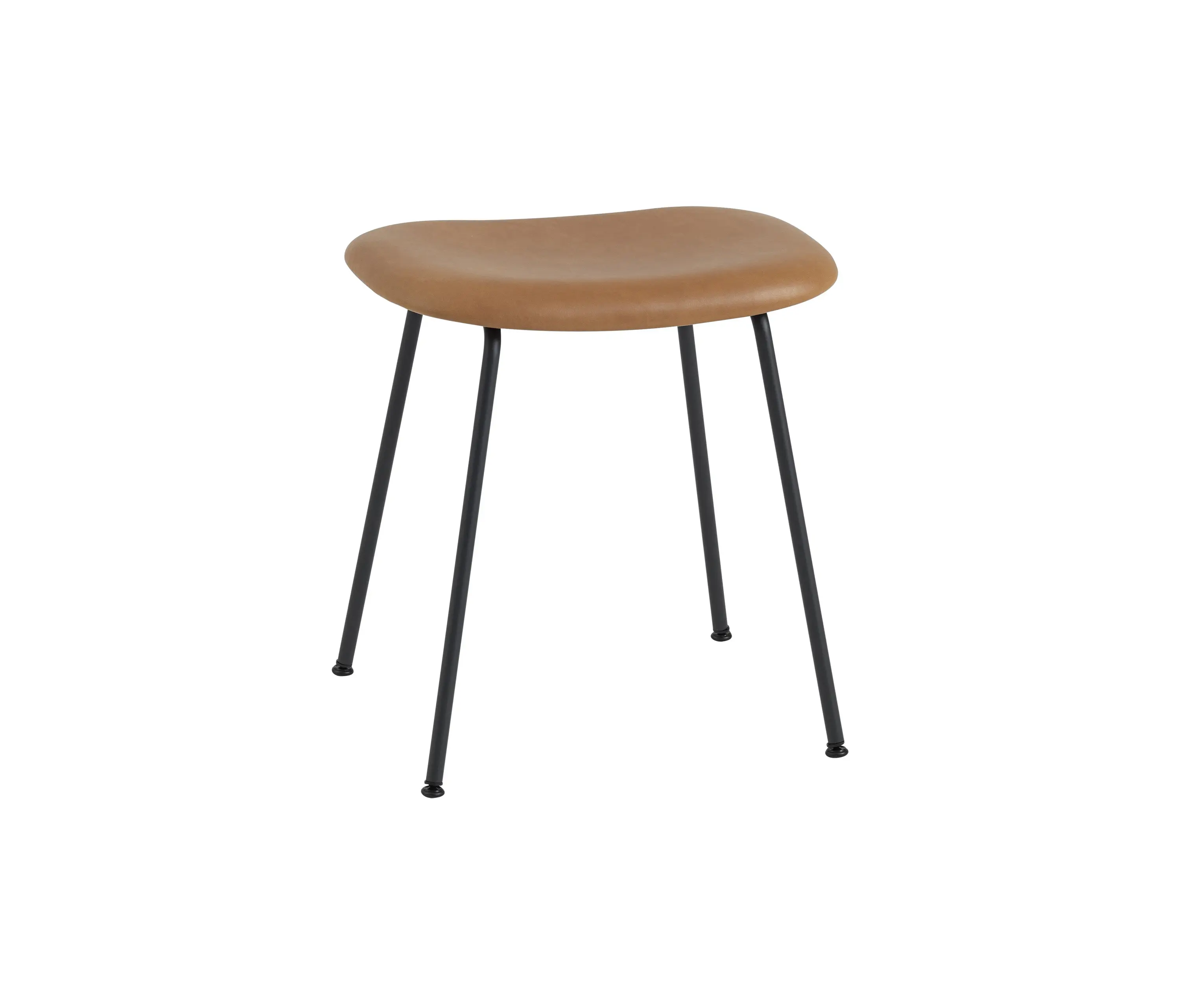 Muuto - Fiber Stool | Tube Base | Leather