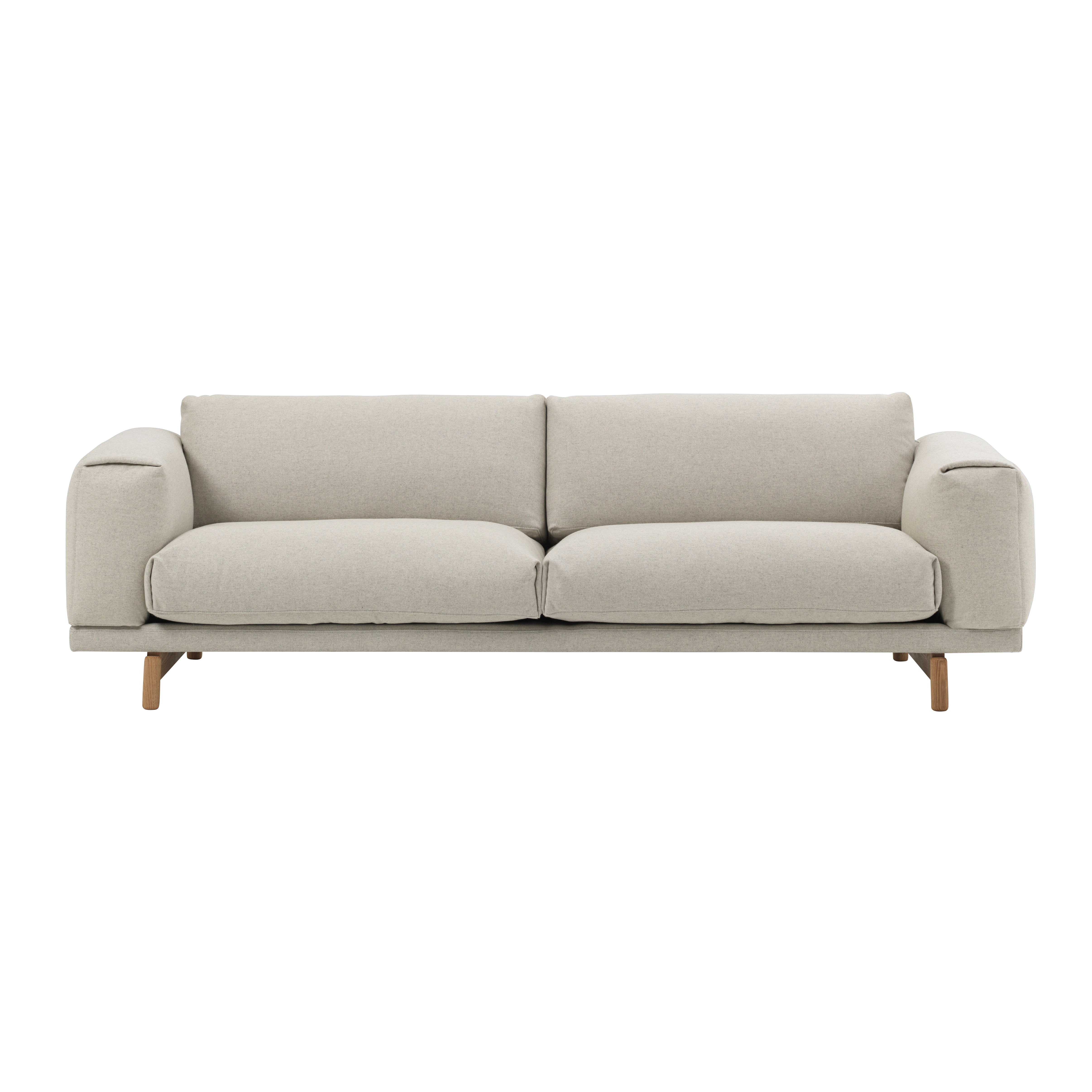 Display product Rest Sofa 3-seater | Wood Base from manufacturer Muuto