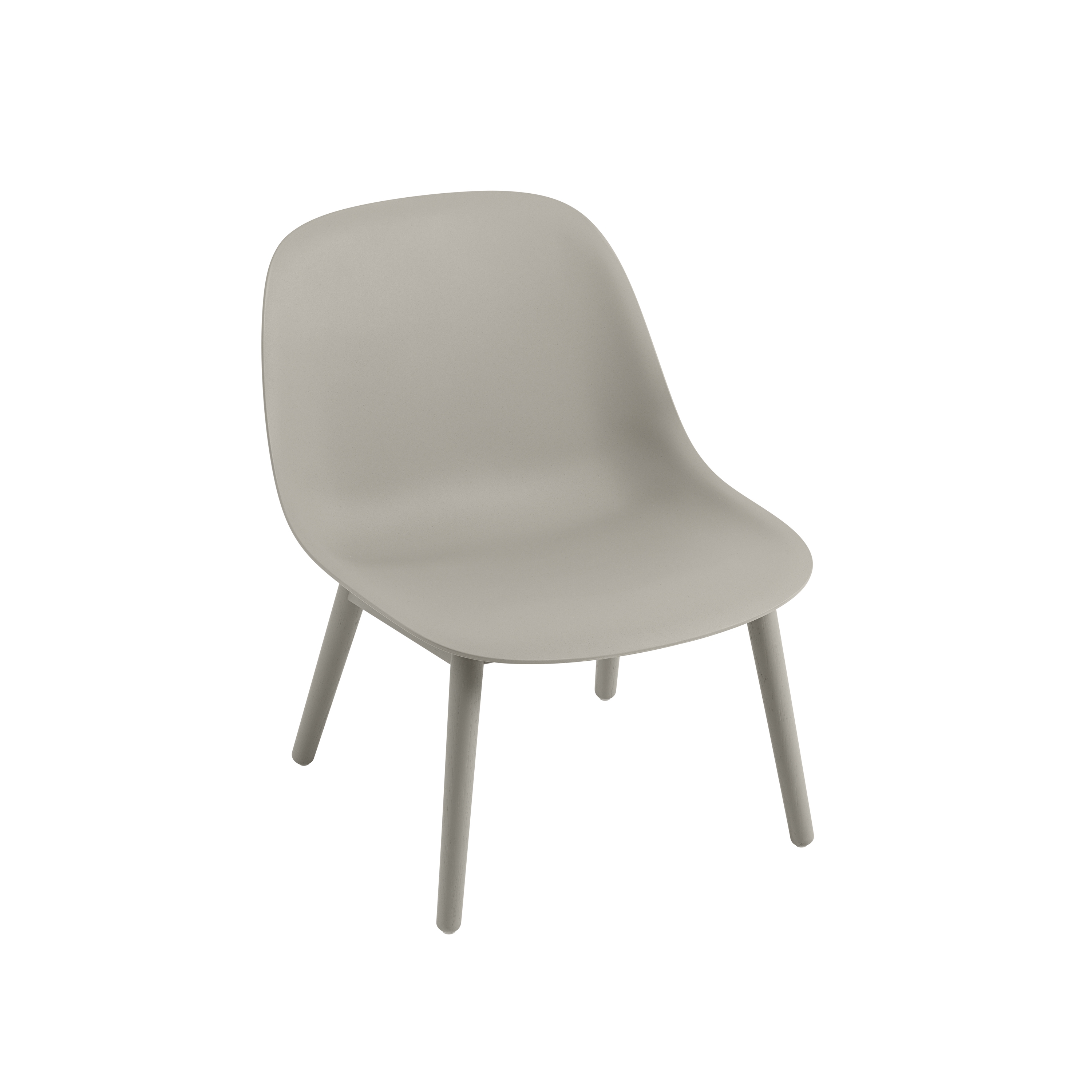 Fiber Lounge Chair | Wood Base