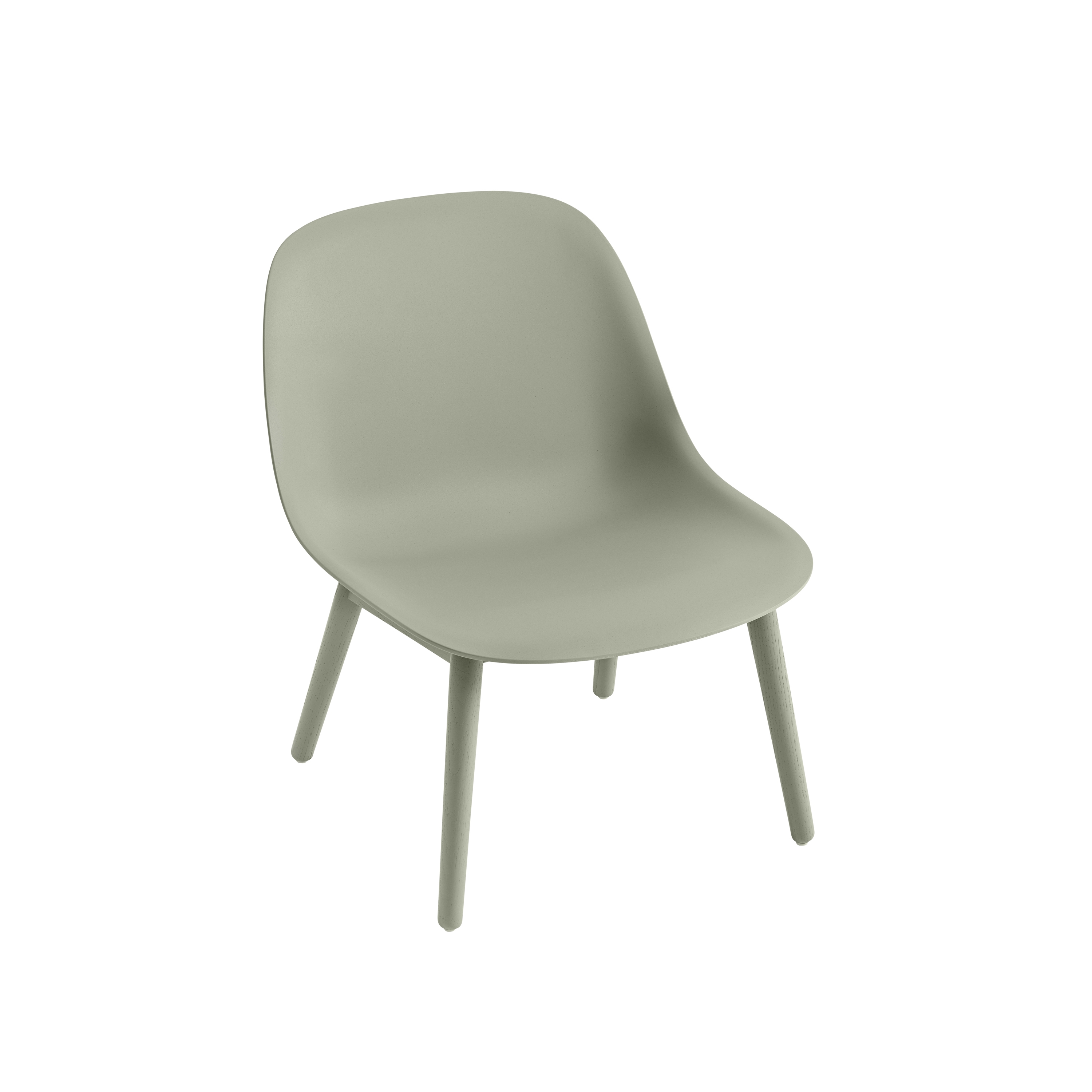 Fiber Lounge Chair | Wood Base