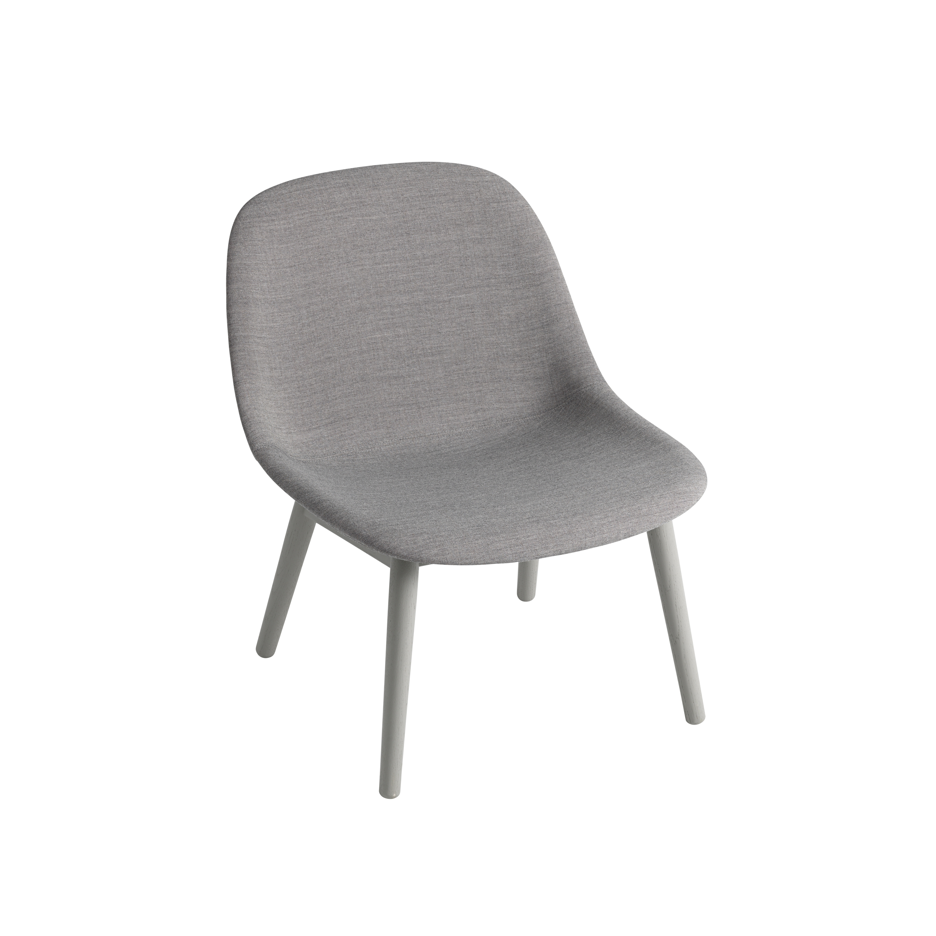 Fiber Lounge Chair | Wood Base | Textile