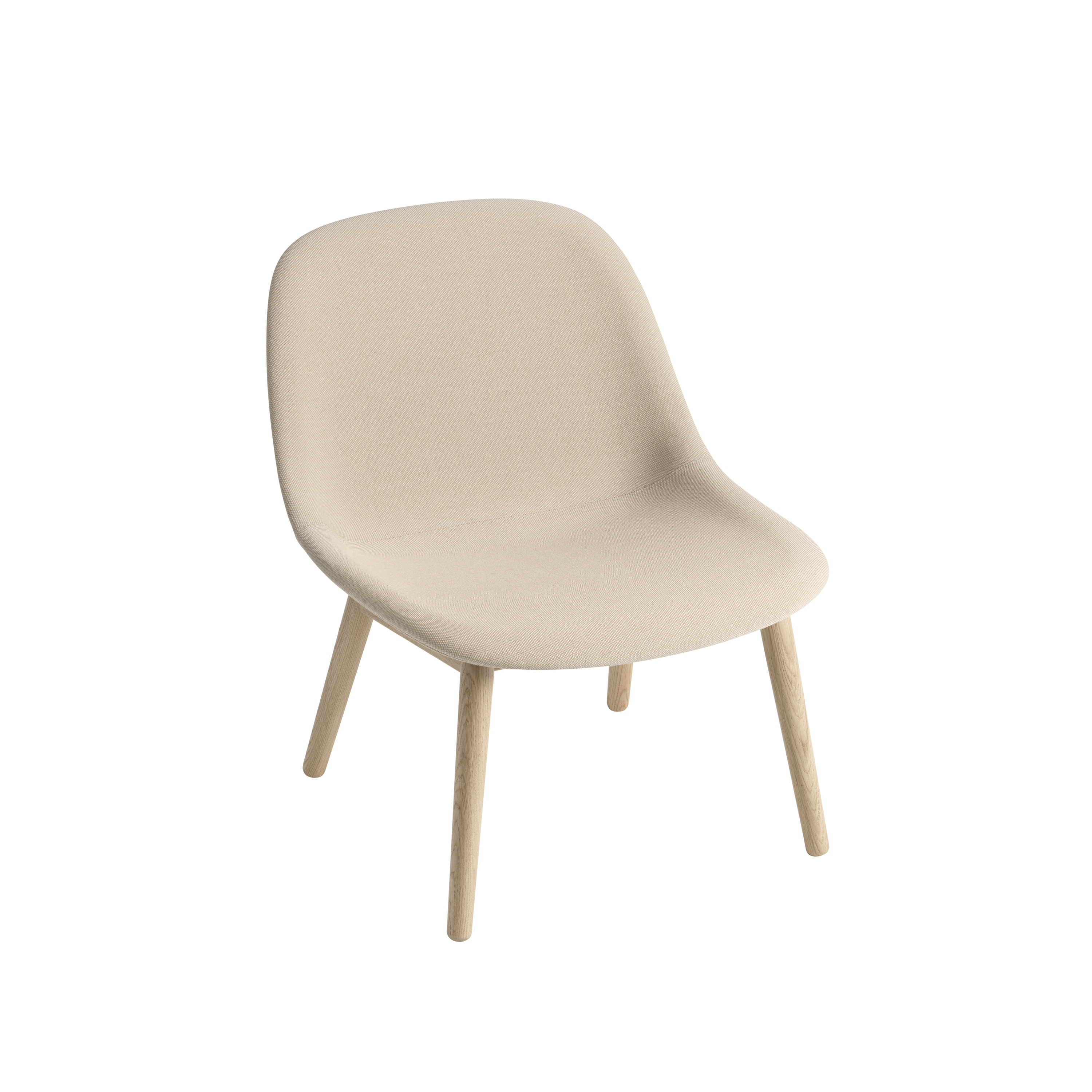 Fiber Lounge Chair | Wood Base | Textile