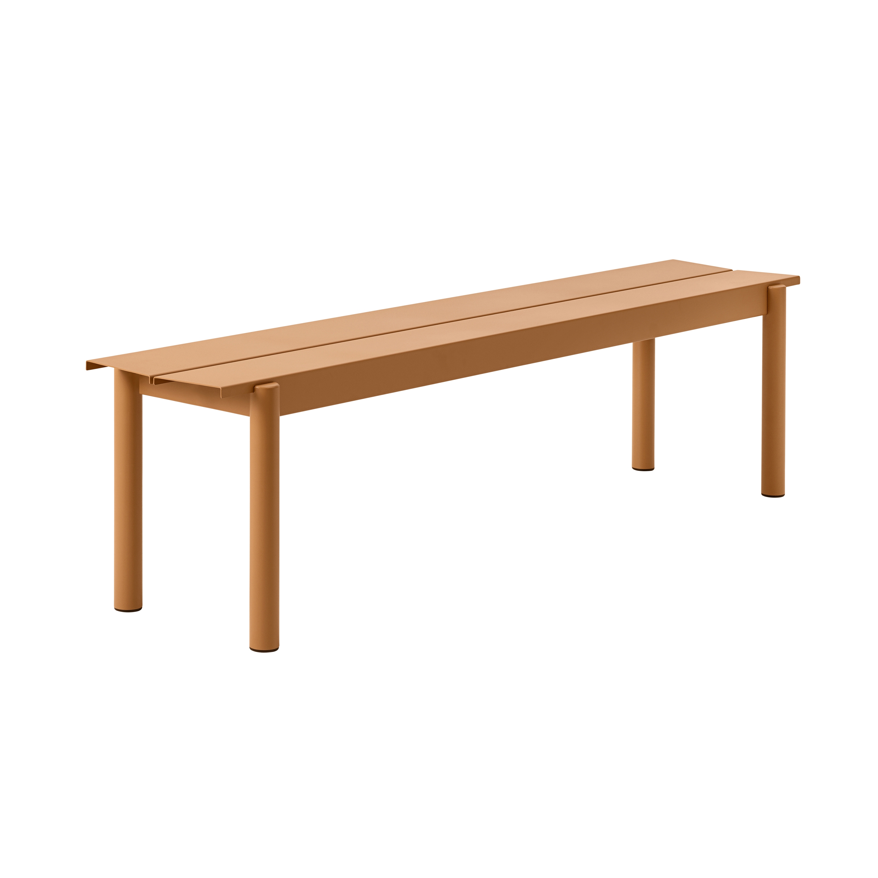 Display product Linear Steel Bench | 170 x 34 cm / 66.9 x 15.4" from manufacturer Muuto