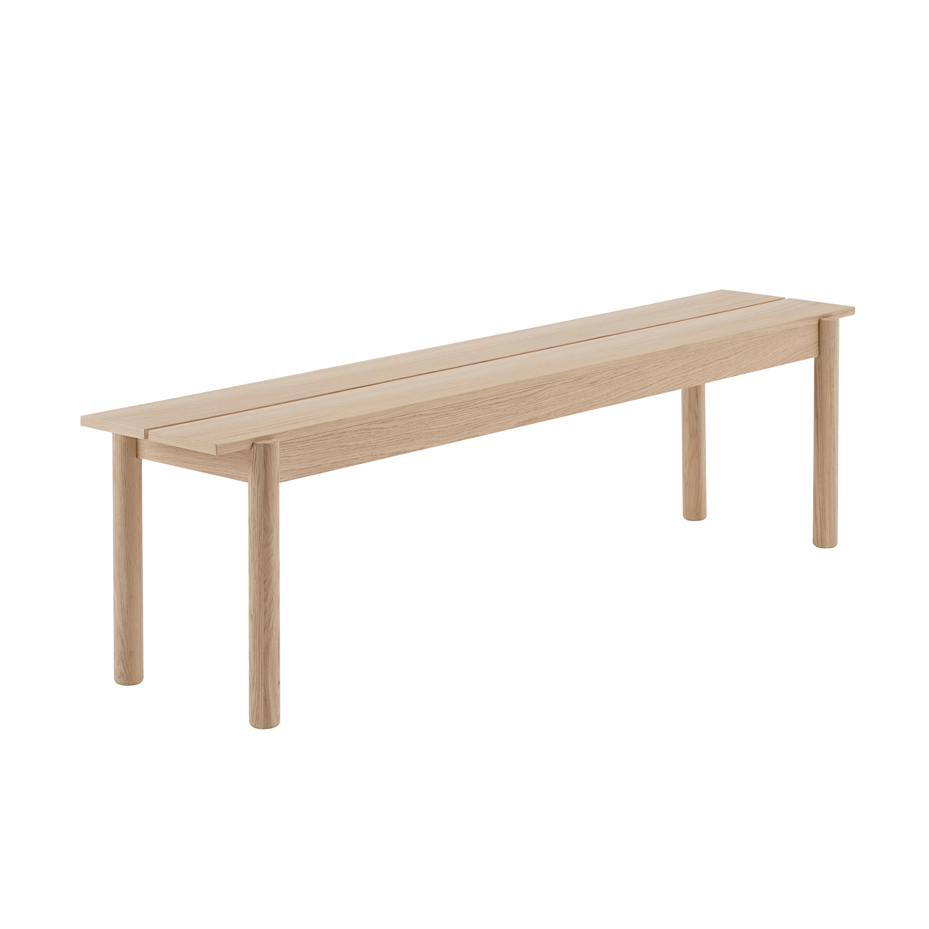 Display product Linear Wood Bench | 170 x 34 cm / 66.9 x 13.4" from manufacturer Muuto