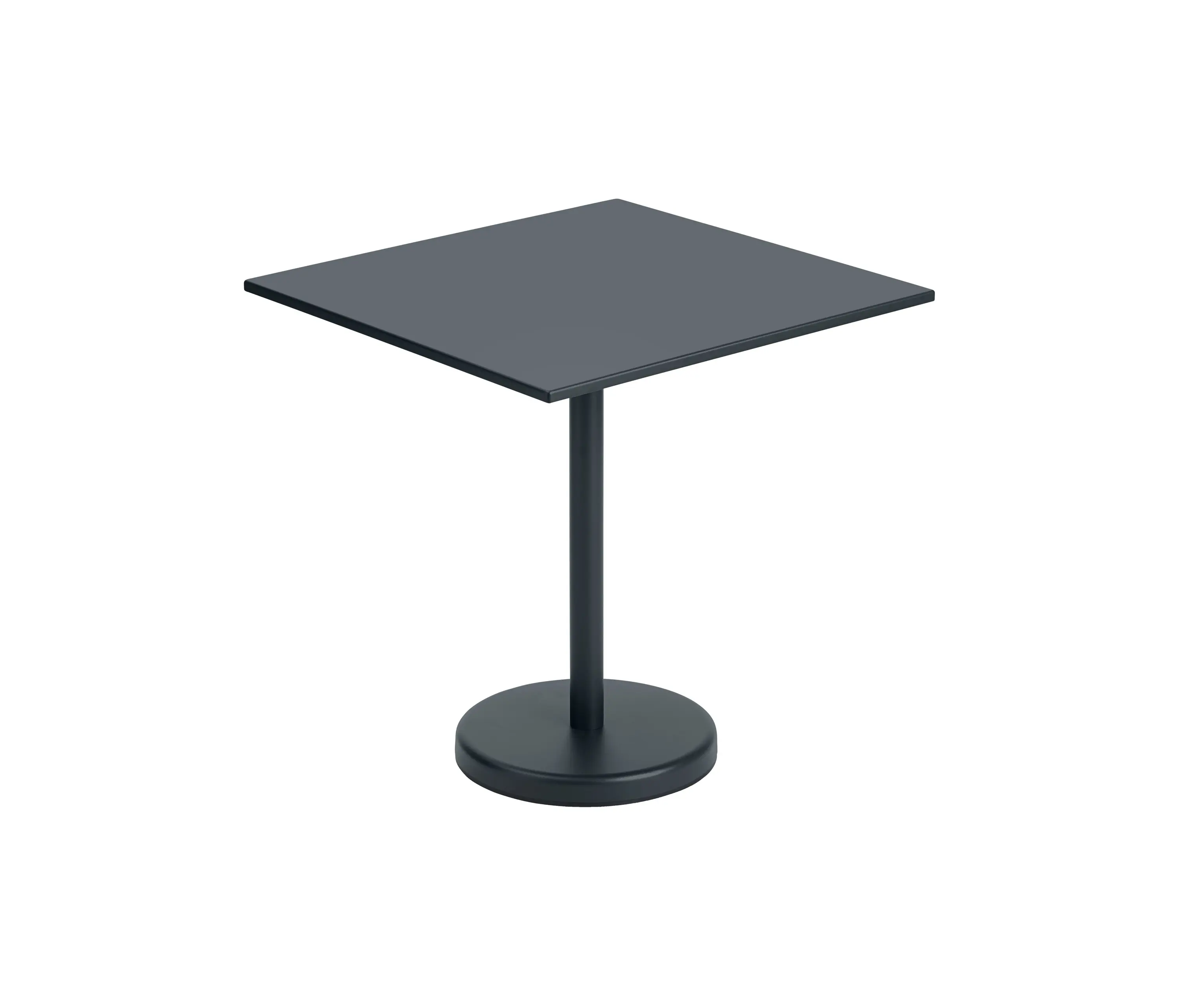 Muuto - Linear Steel | Café Table | 70 x 70 h: 73 cm / 27.6 x 27.6 h: 28.7"