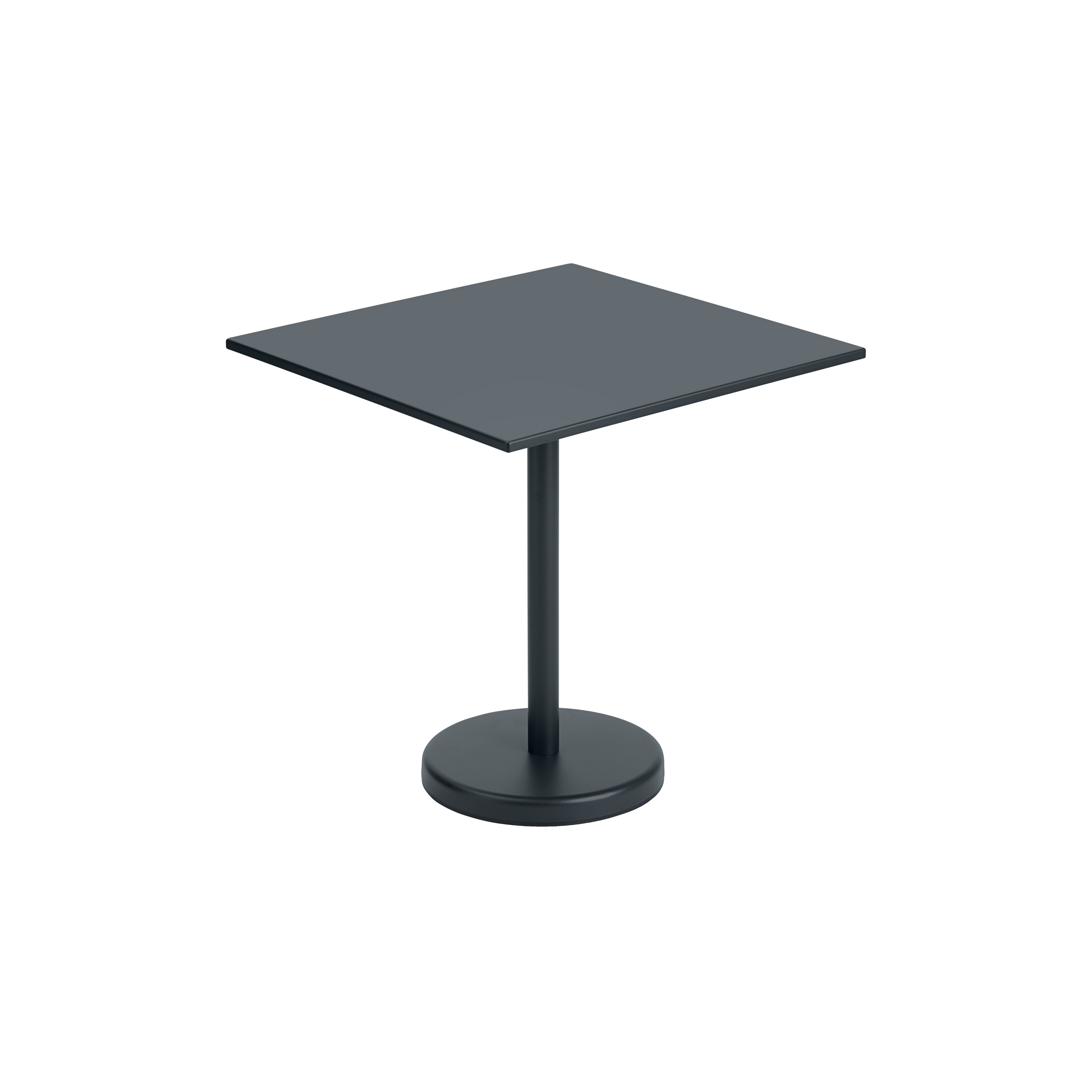 Linear Steel | Café Table | 70 x 70 h: 73 cm / 27.6 x 27.6 h: 28.7"