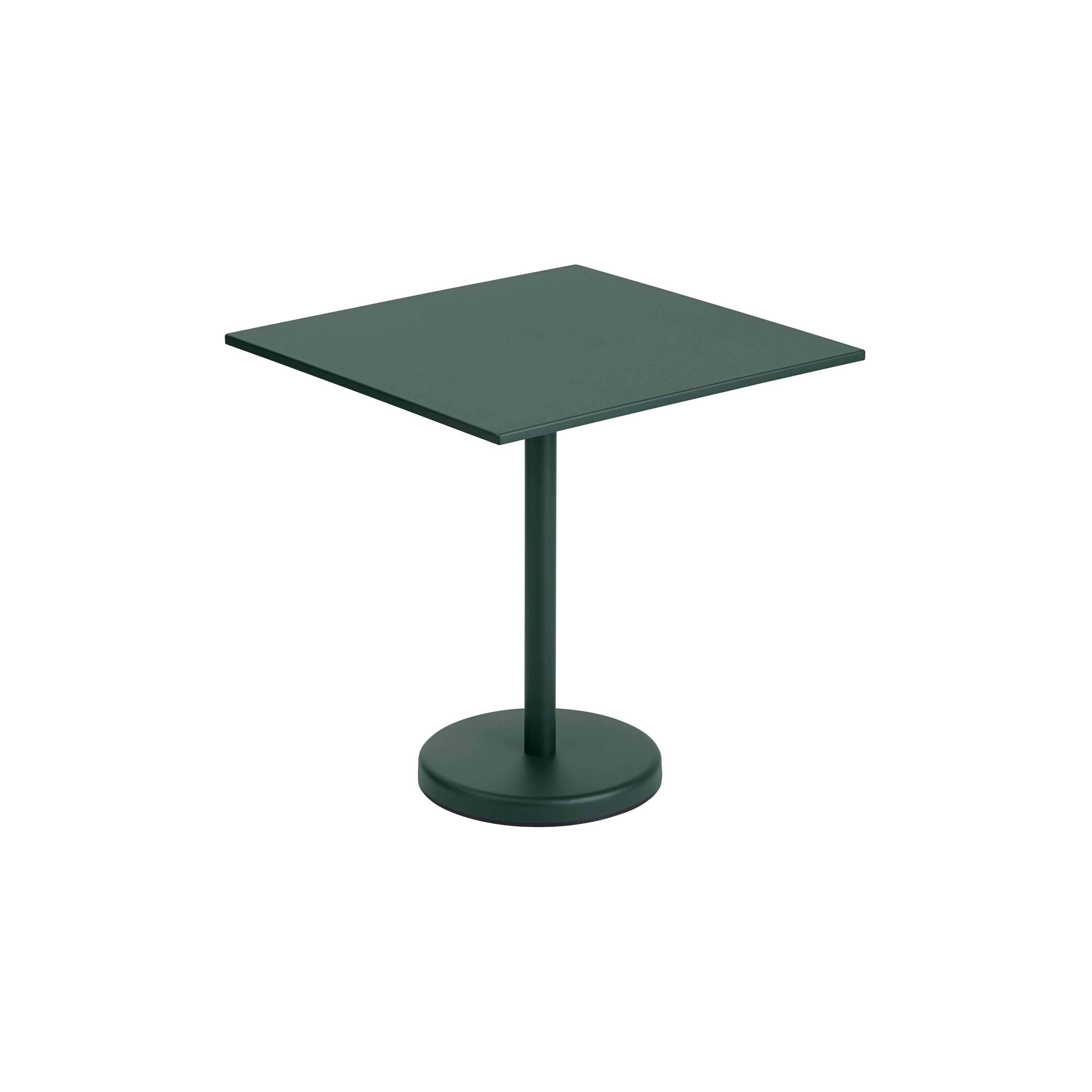 Linear Steel | Café Table | 70 x 70 h: 73 cm / 27.6 x 27.6 h: 28.7"
