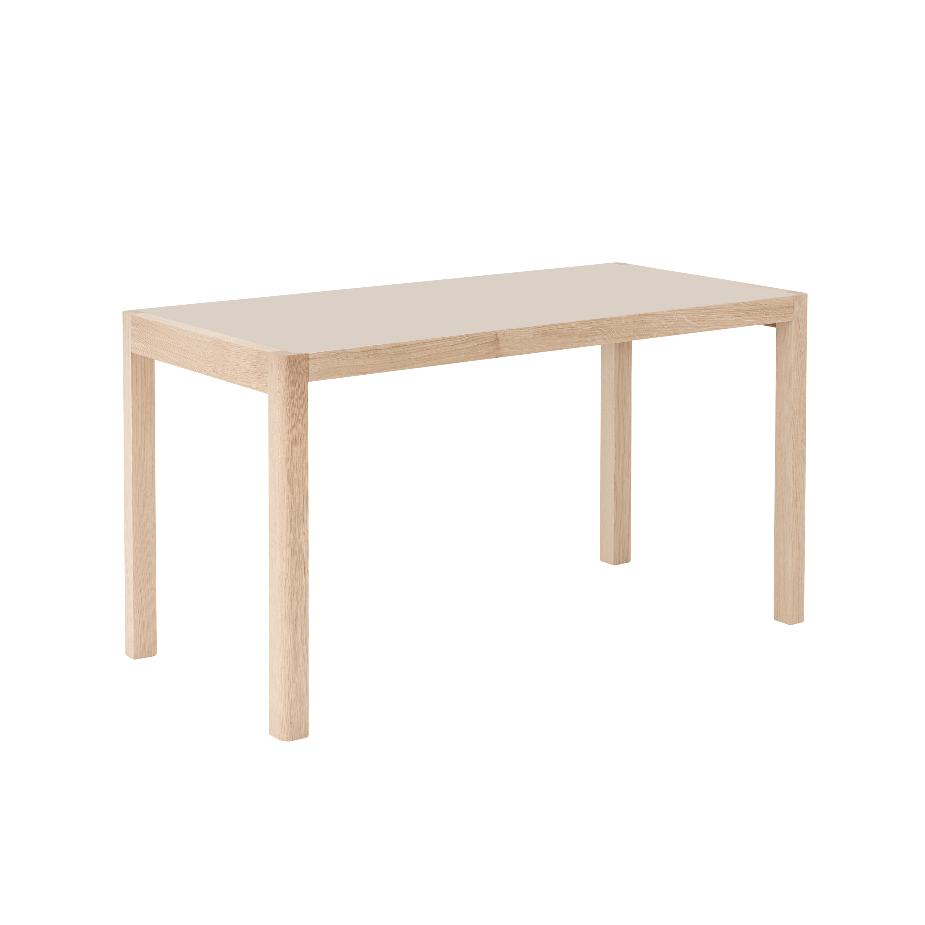 Workshop Table - Warm Grey Linoleum/Oak