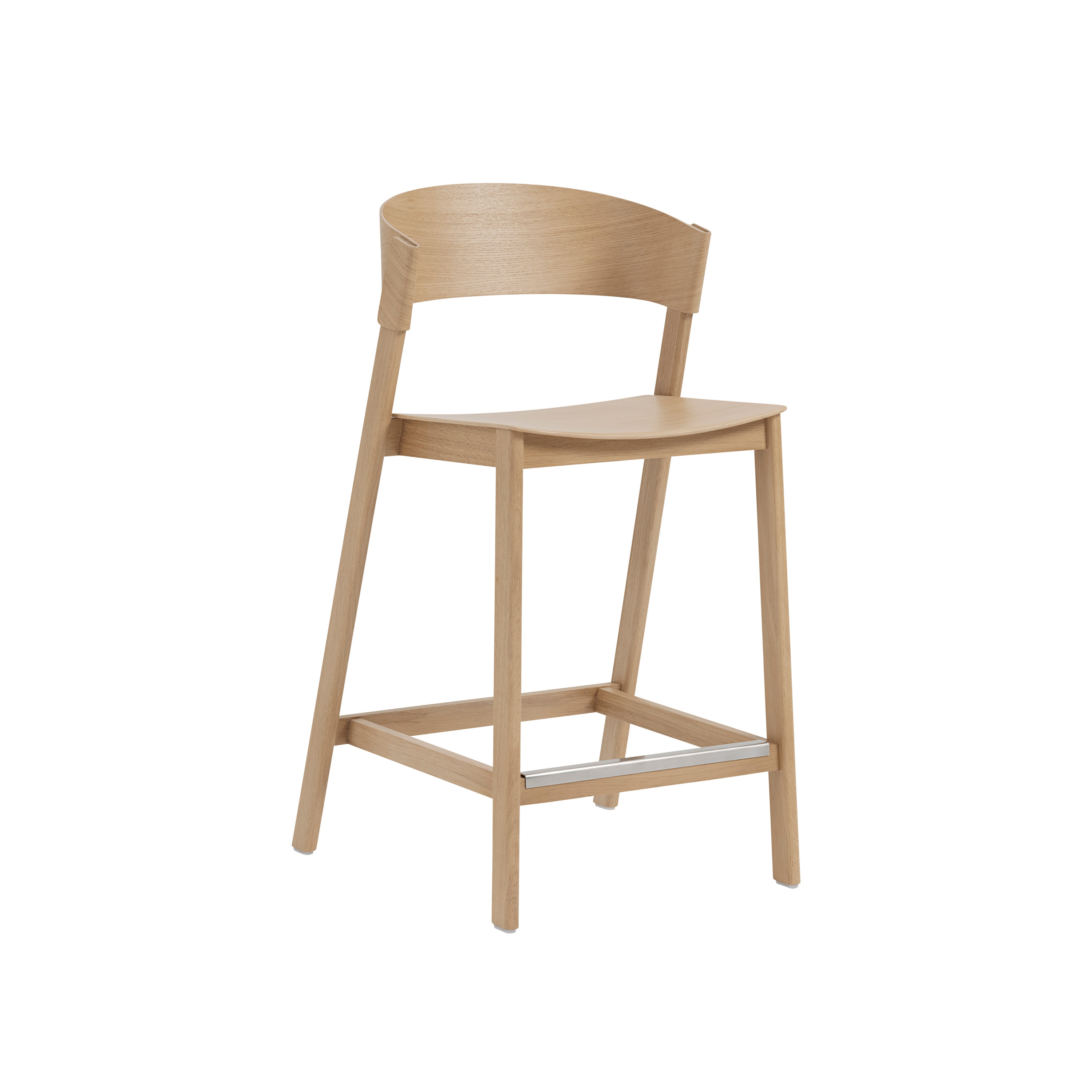 Display product Cover Counter Stool With Steel Foot Protect - Oak from manufacturer Muuto