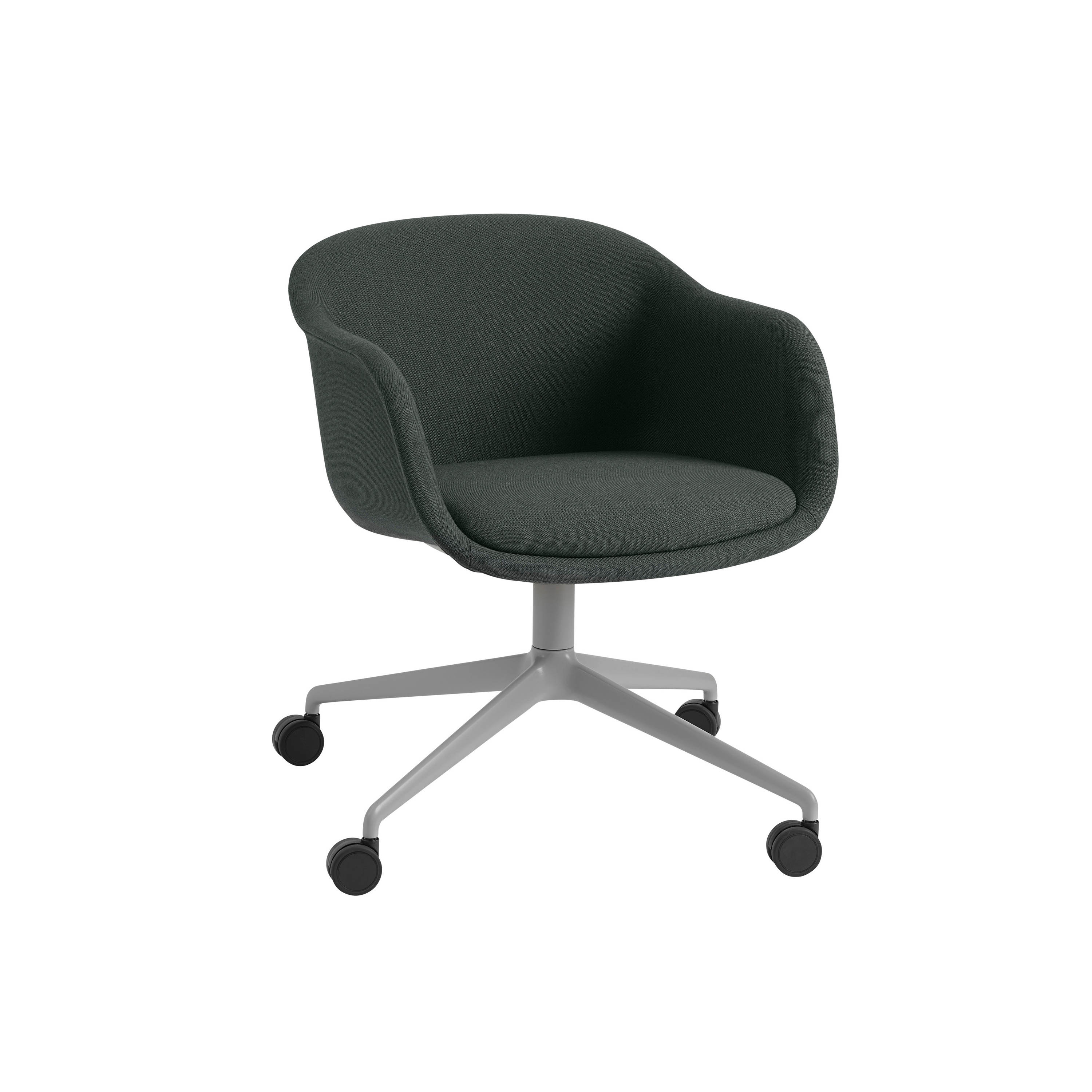 Fiber Conference Armchair / Swivel Base W. Castors