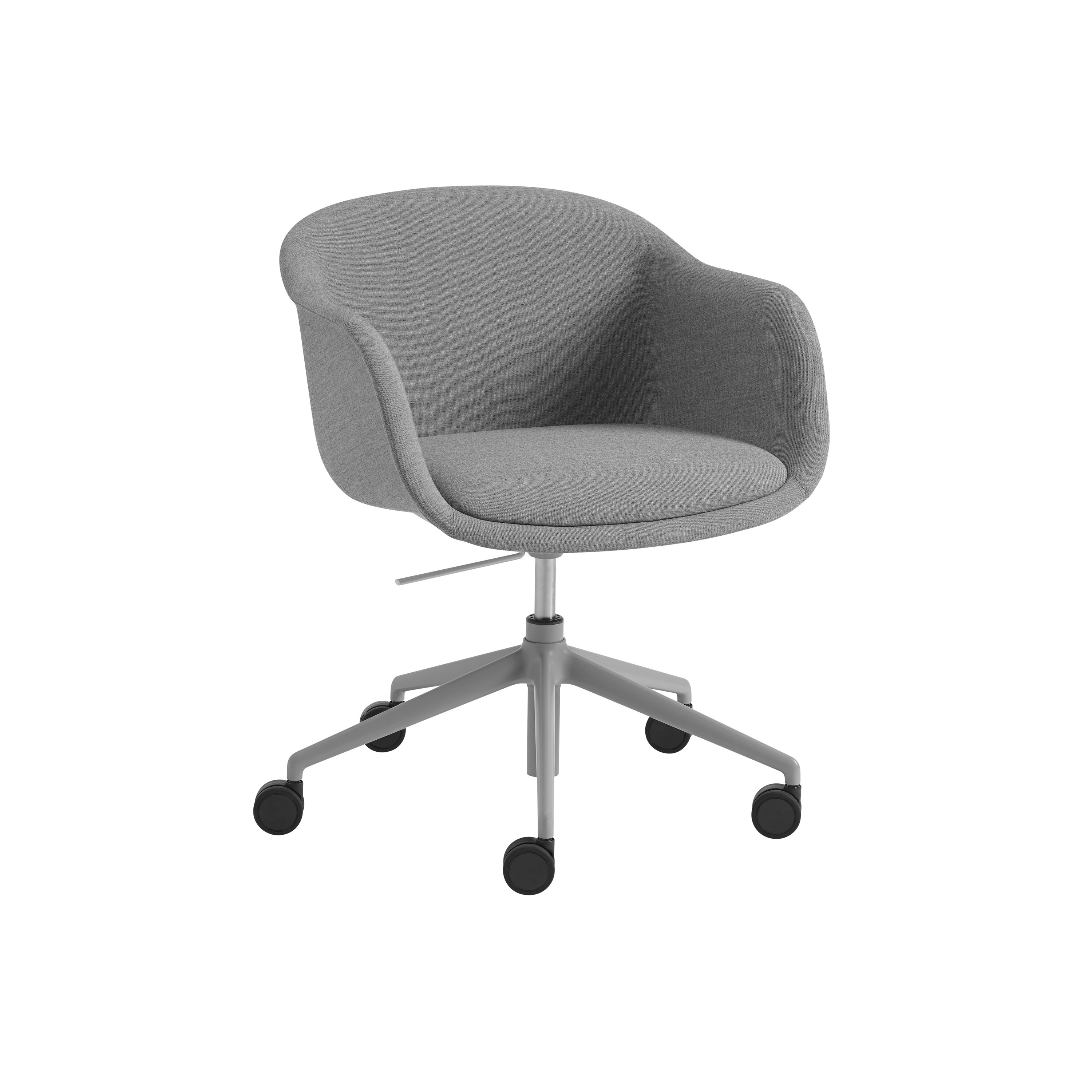 Fiber Conference Armchair / Swivel Base W. Gas Lift, Castors & Tilt