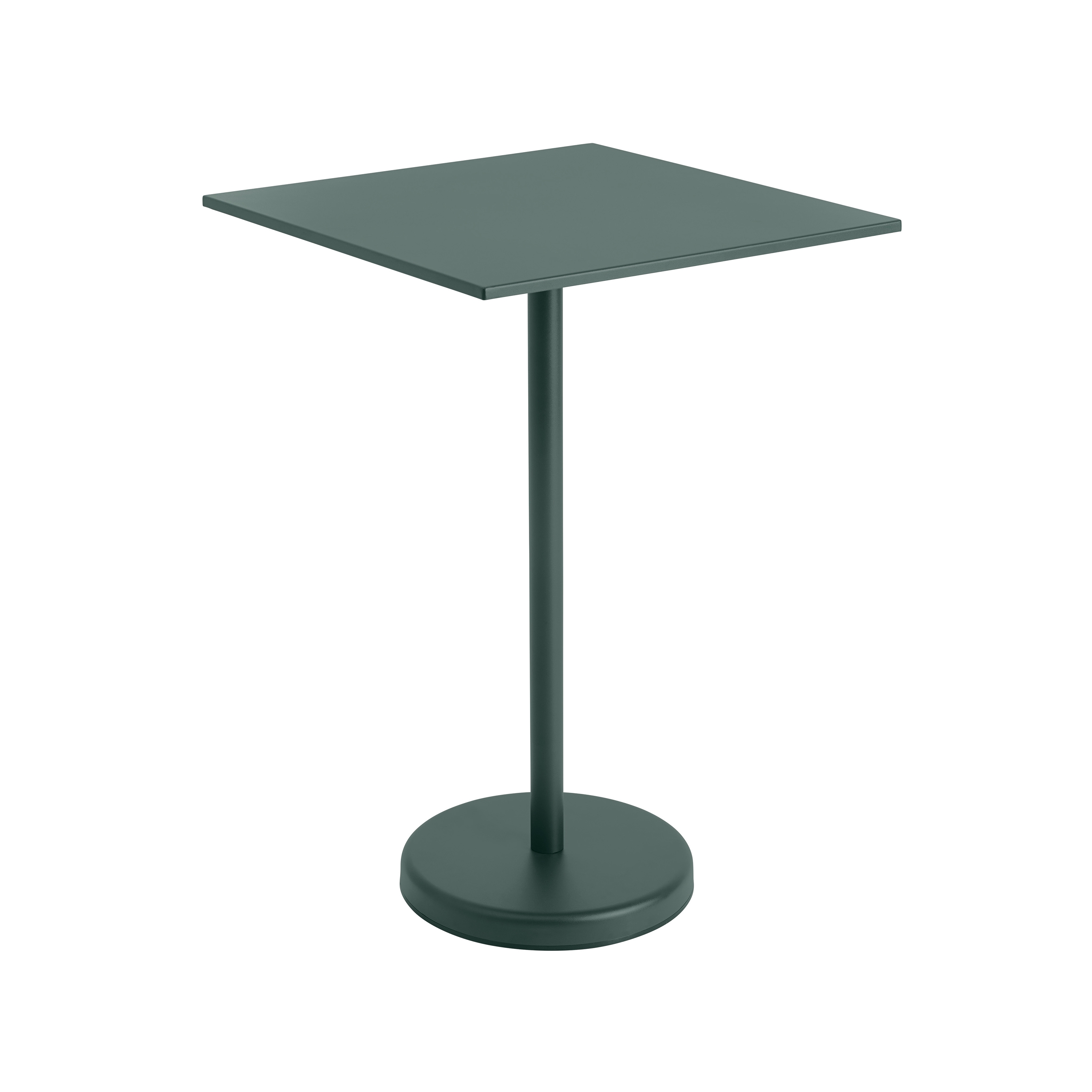 Linear Steel | Café Table | 70 x 70 h: 105 cm / 27.6 x 27.6 h: 41.3"