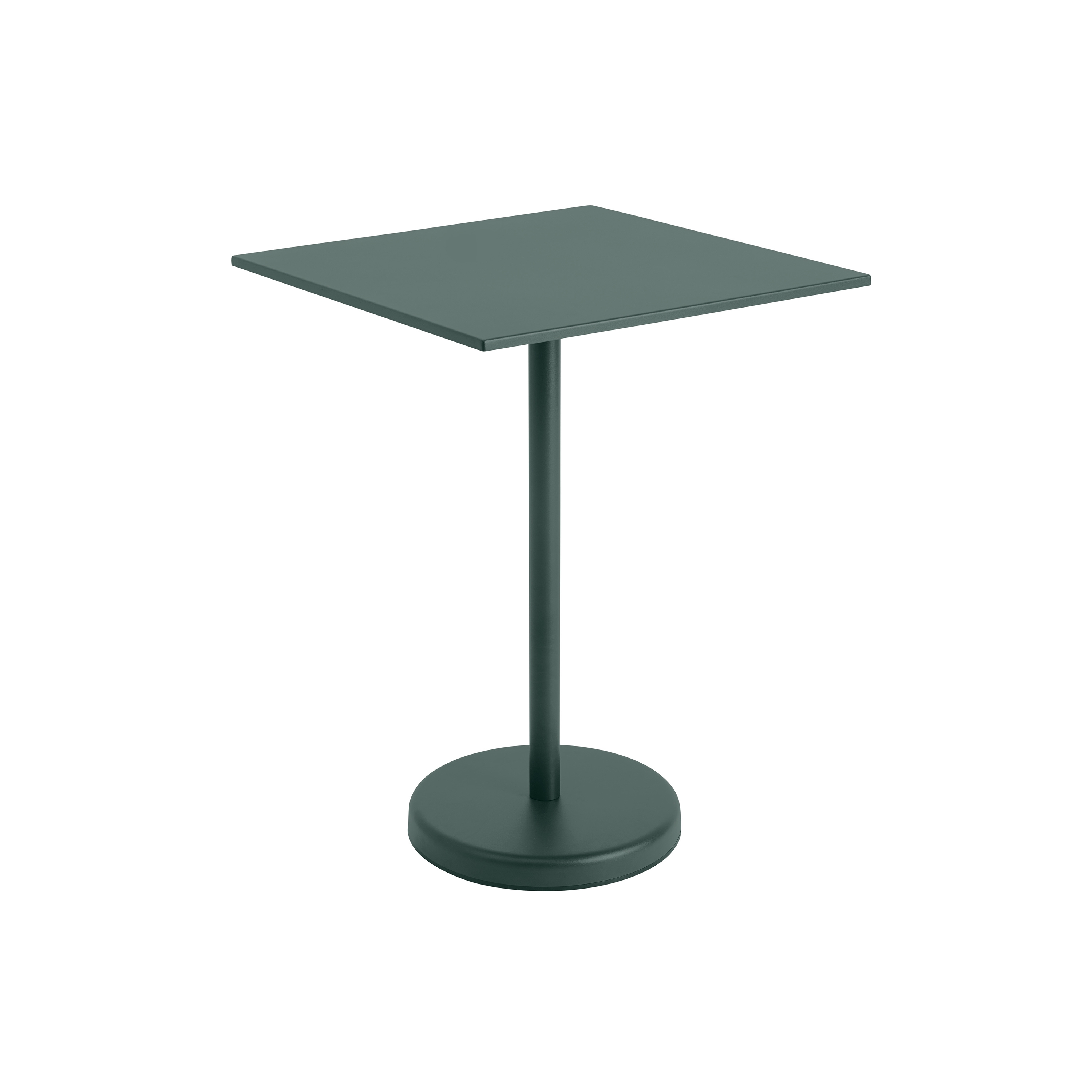 Linear Steel | Café Table | 70 x 70 h: 95 cm / 27.6 x 27.6 h: 37.4"