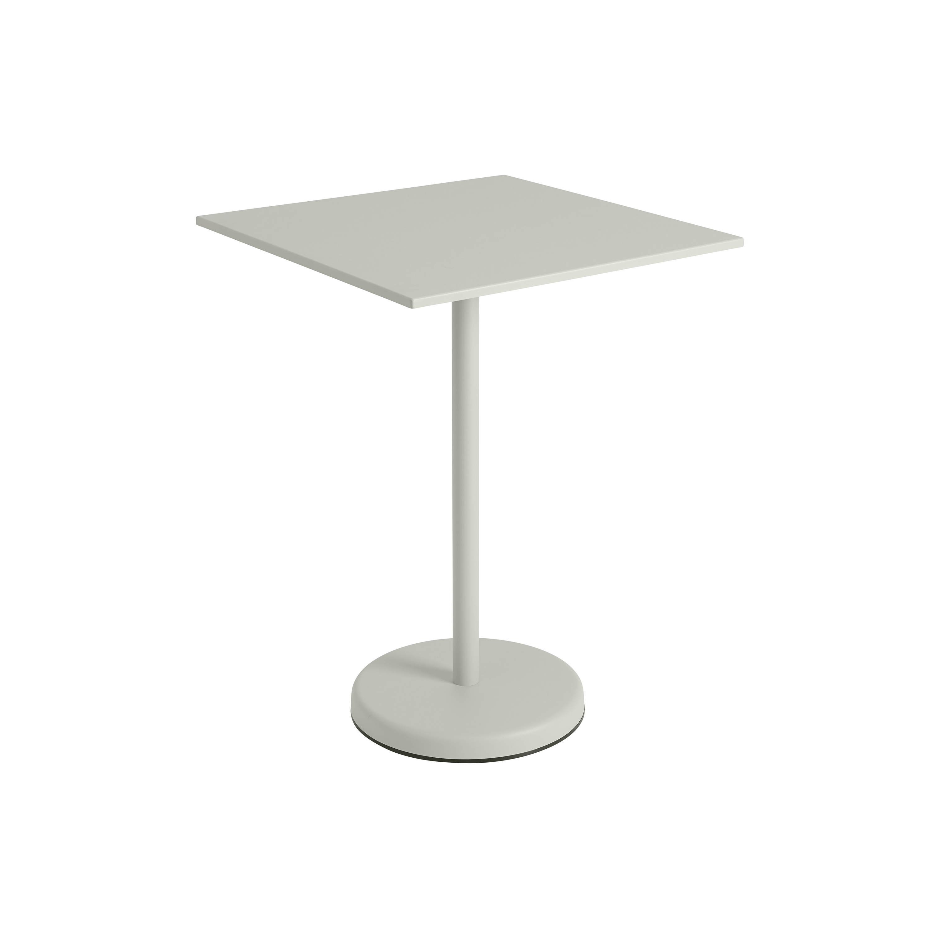 Vertoon produk Linear Steel | Café Table | 70 x 70 h: 95 cm / 27.6 x 27.6 h: 37.4" van vervaardiger Muuto