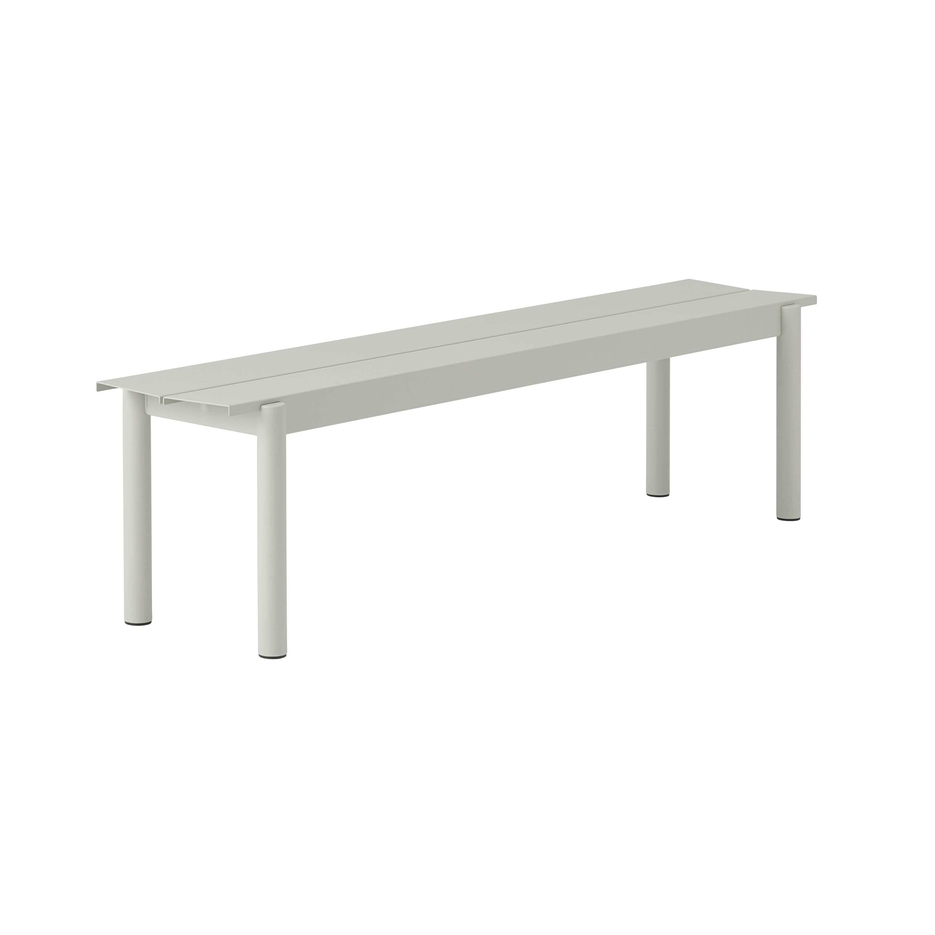 Display product Linear Steel Bench | 170 x 34 cm / 66.9 x 15.4" from manufacturer Muuto