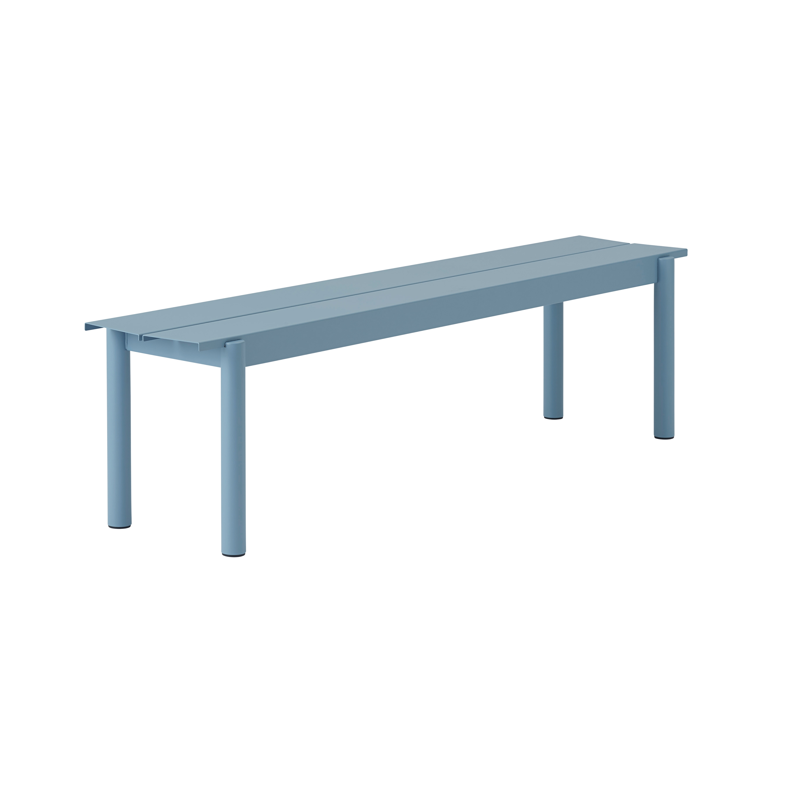 Display product Linear Steel Bench | 170 x 34 cm / 66.9 x 15.4" from manufacturer Muuto