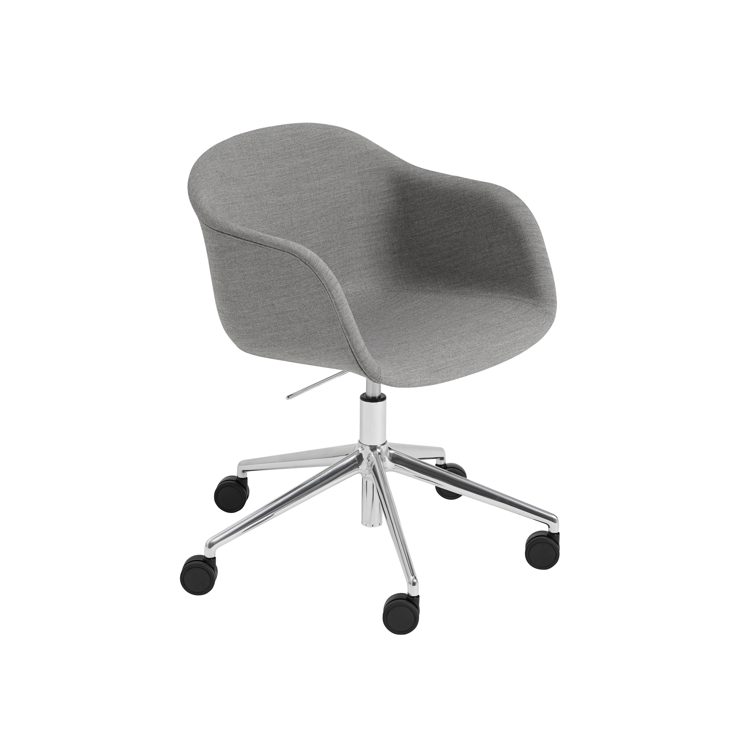 Fiber Armchair | Swivel Base With Castors & Gas Lift