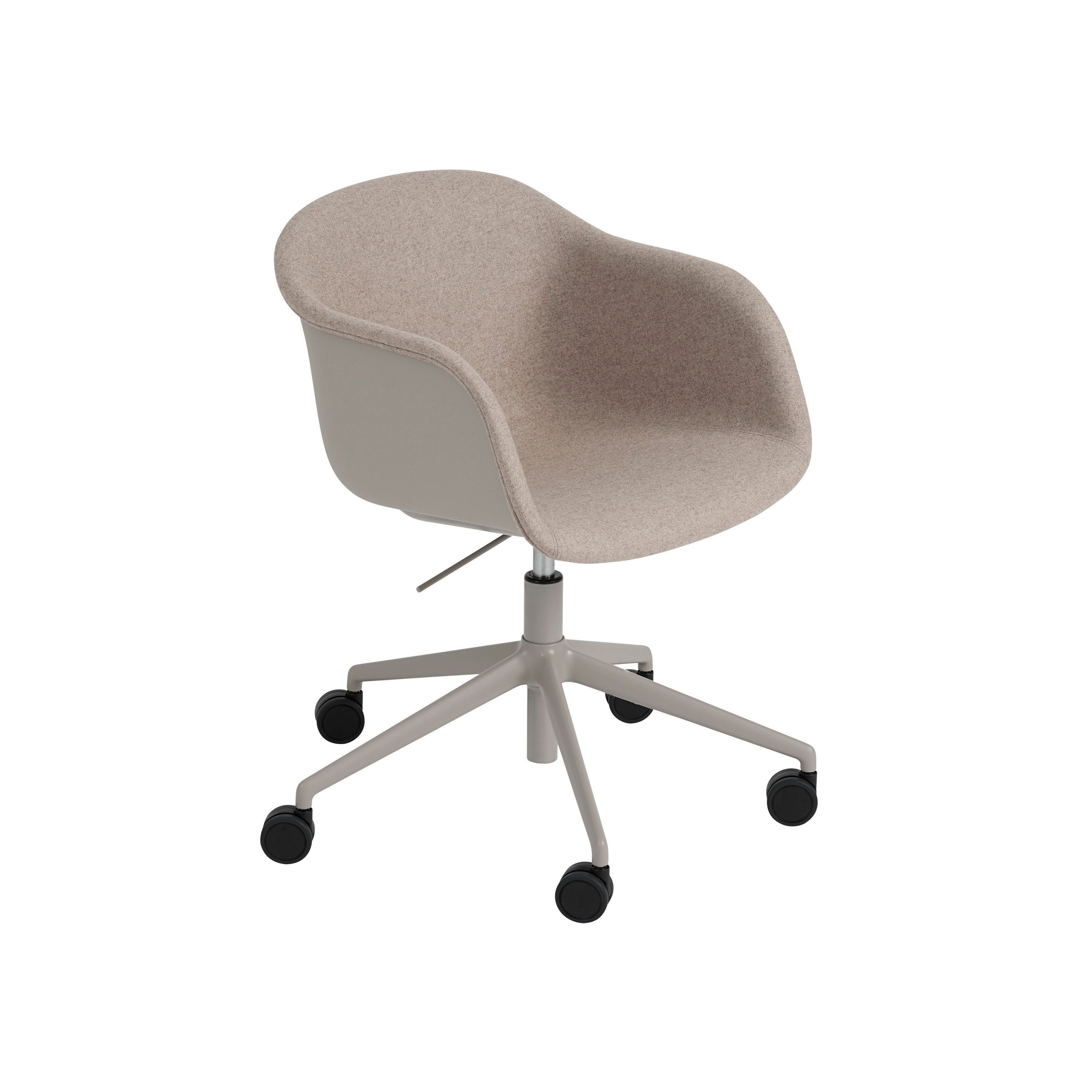 Fiber Armchair | Swivel Base With Castors & Gas Lift