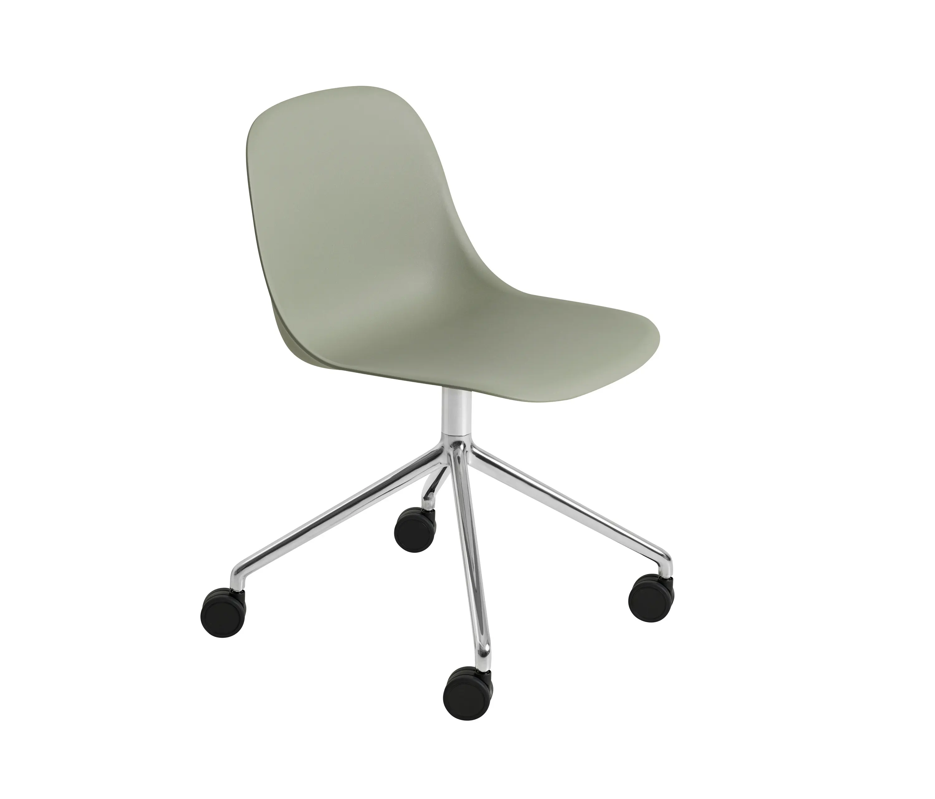 Muuto - Fiber Side Chair | Swivel Base With Castors