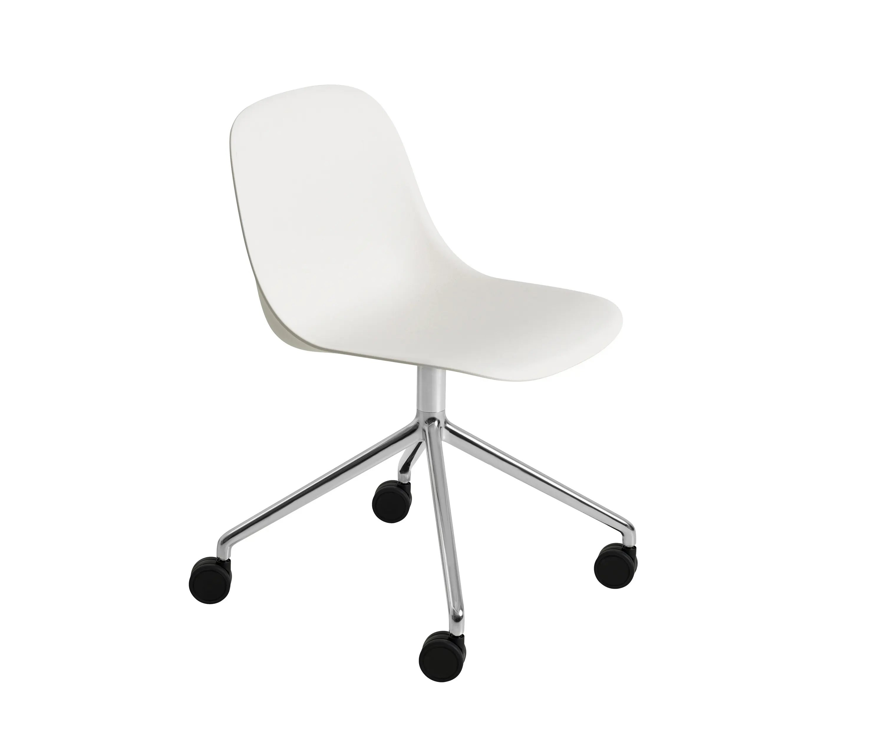Muuto - Fiber Side Chair | Swivel Base With Castors