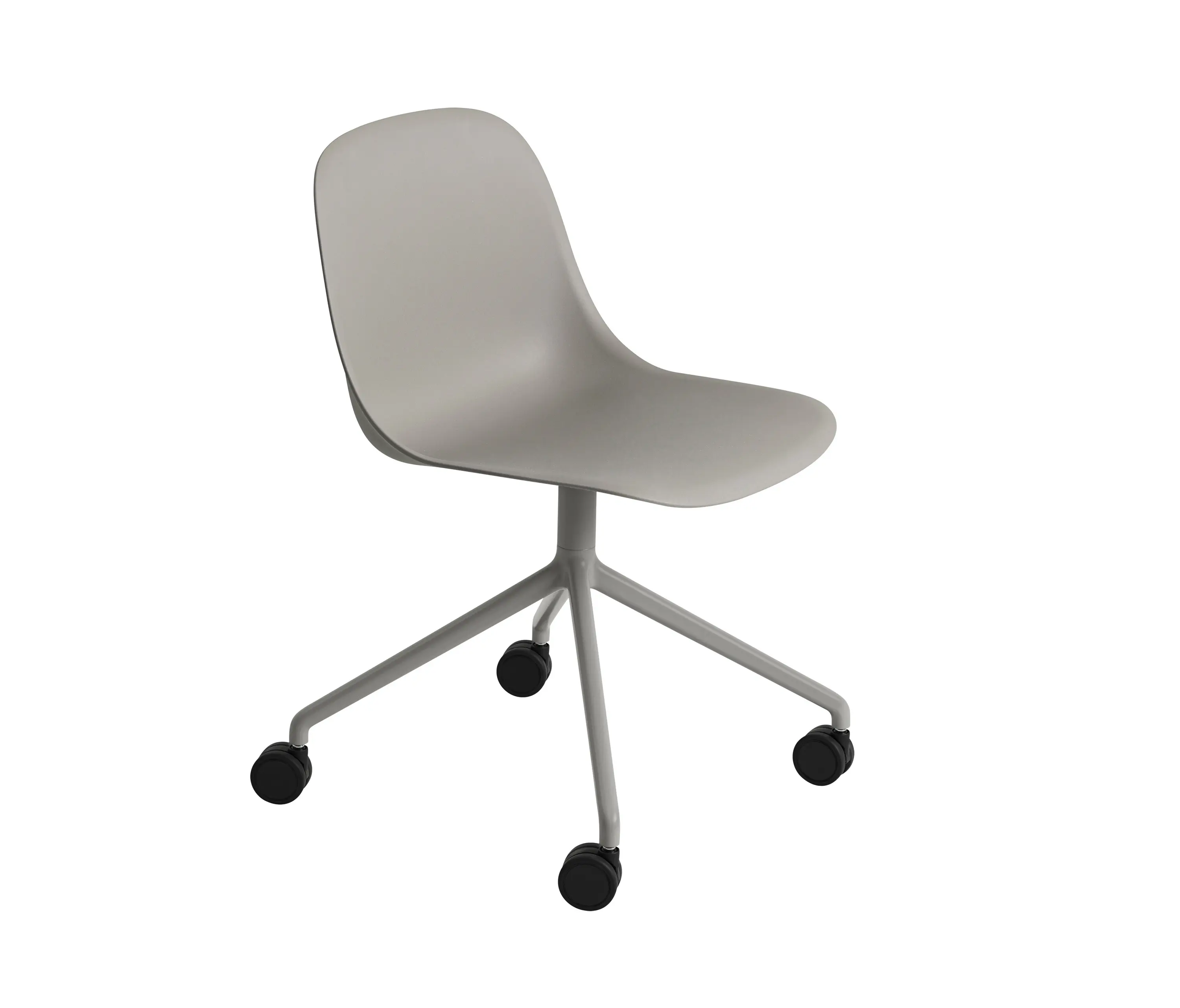 Muuto - Fiber Side Chair | Swivel Base With Castors
