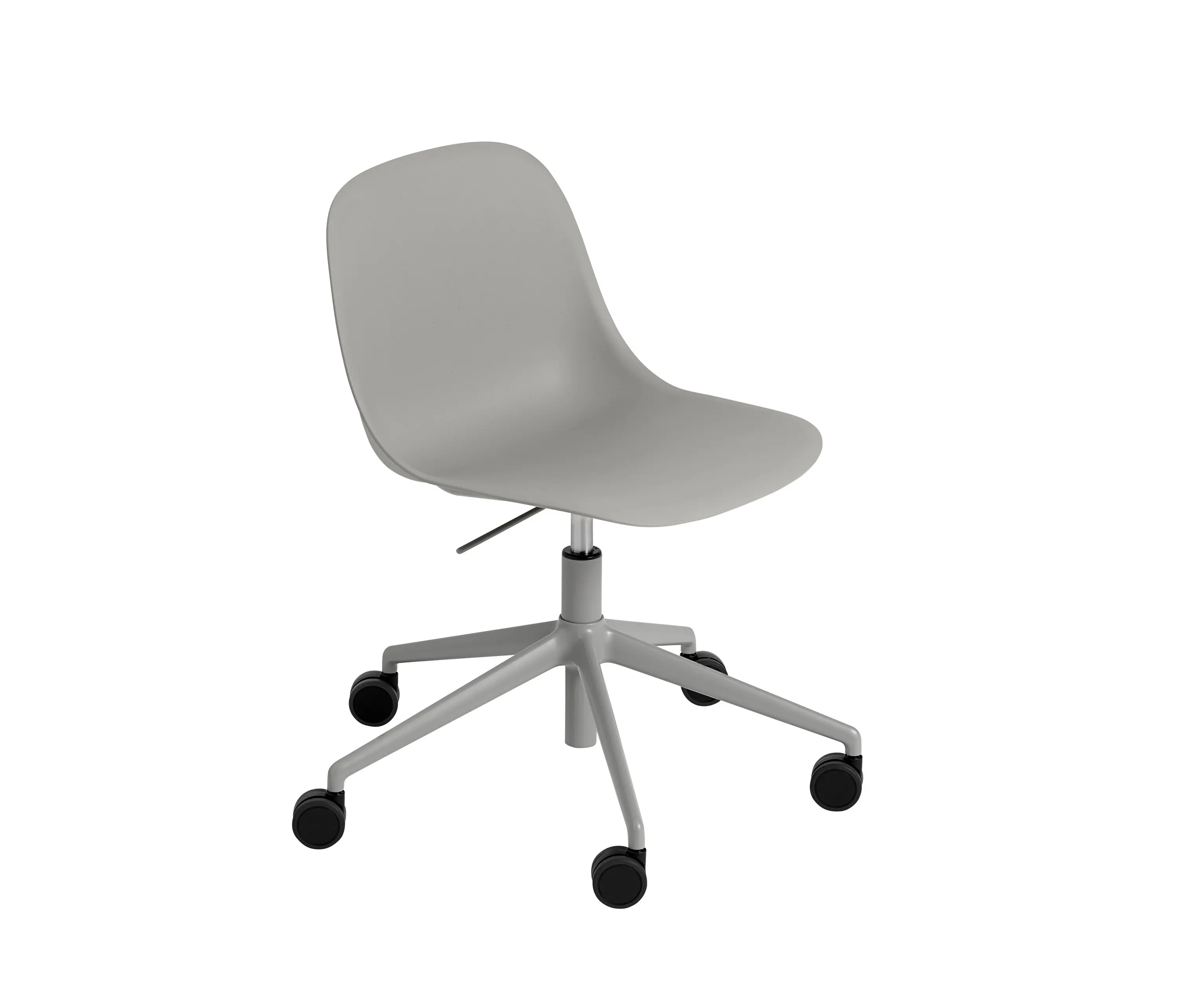 Muuto - Fiber Side Chair | Swivel Base With Castors & Gas Lift