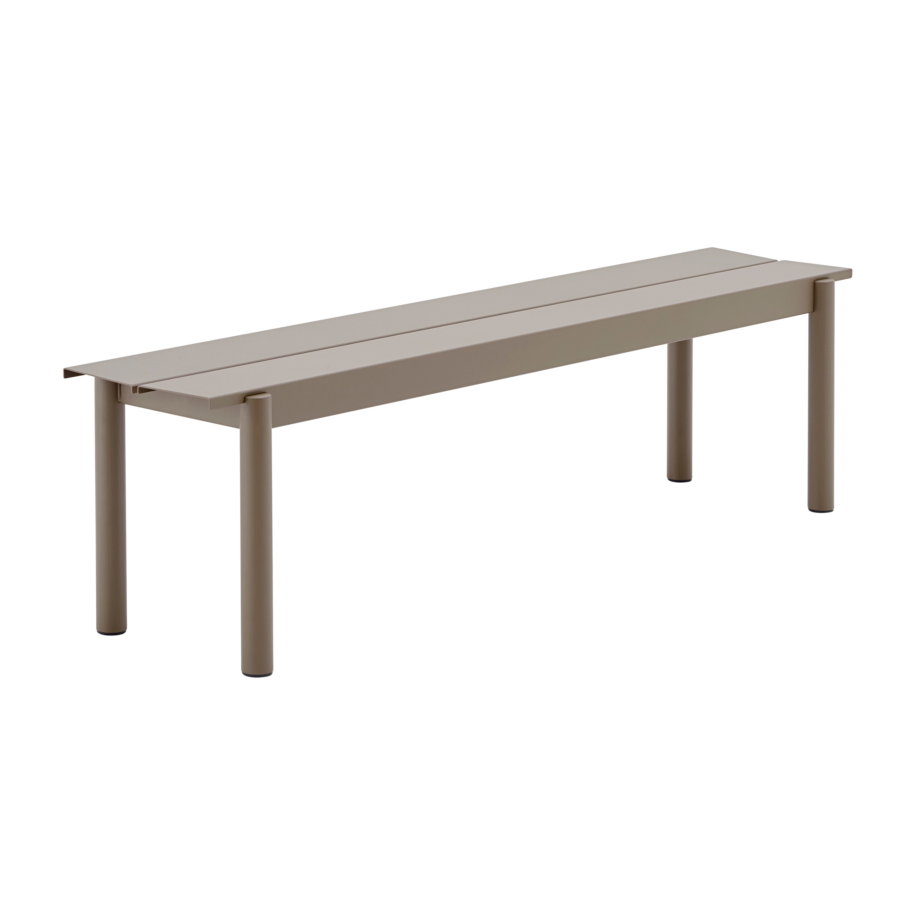 Mostra il prodotto Linear Steel Bench | 170 x 34 cm / 66.9 x 15.4" del produttore Muuto