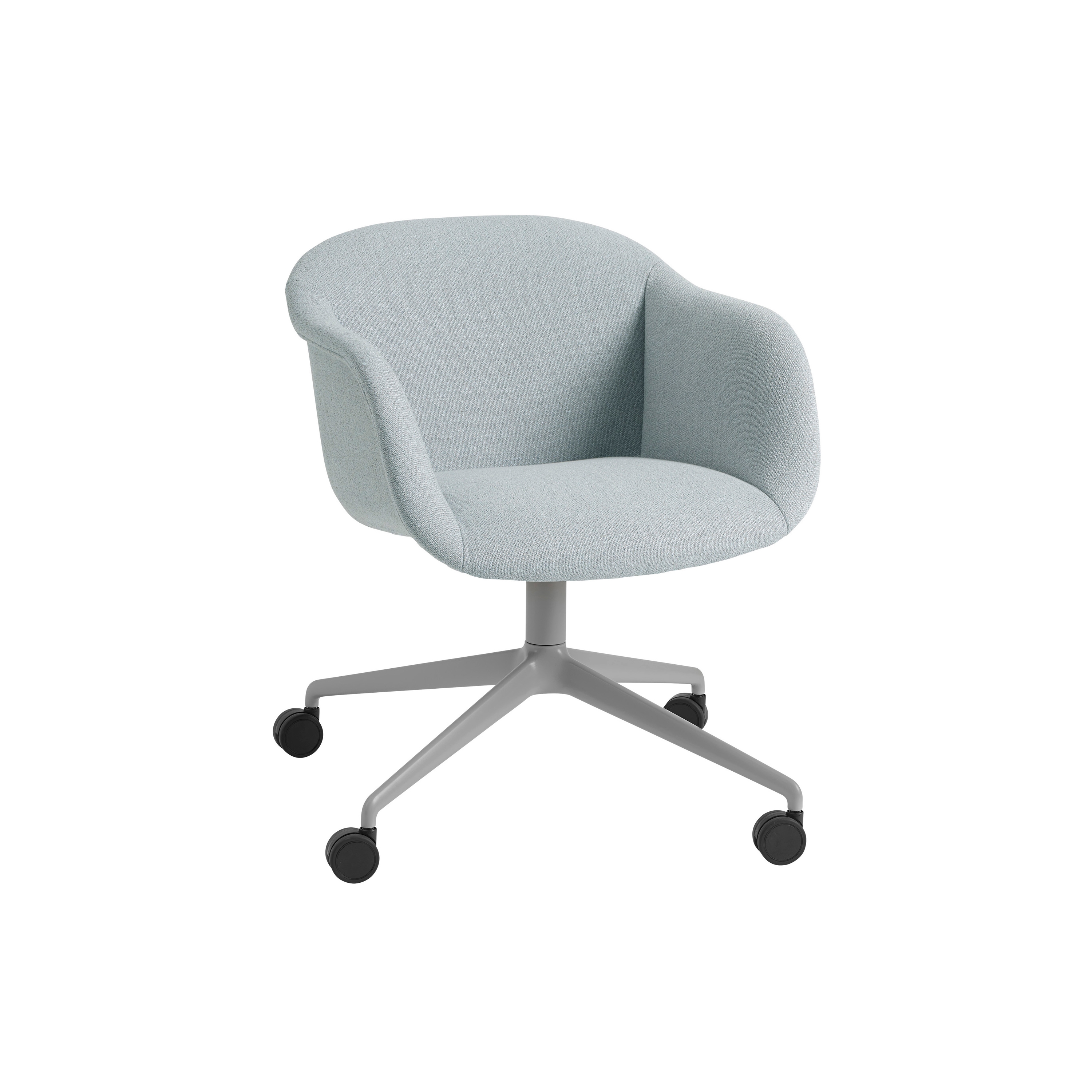 Display product Fiber Soft Armchair / Swivel Base w. Castors from manufacturer Muuto