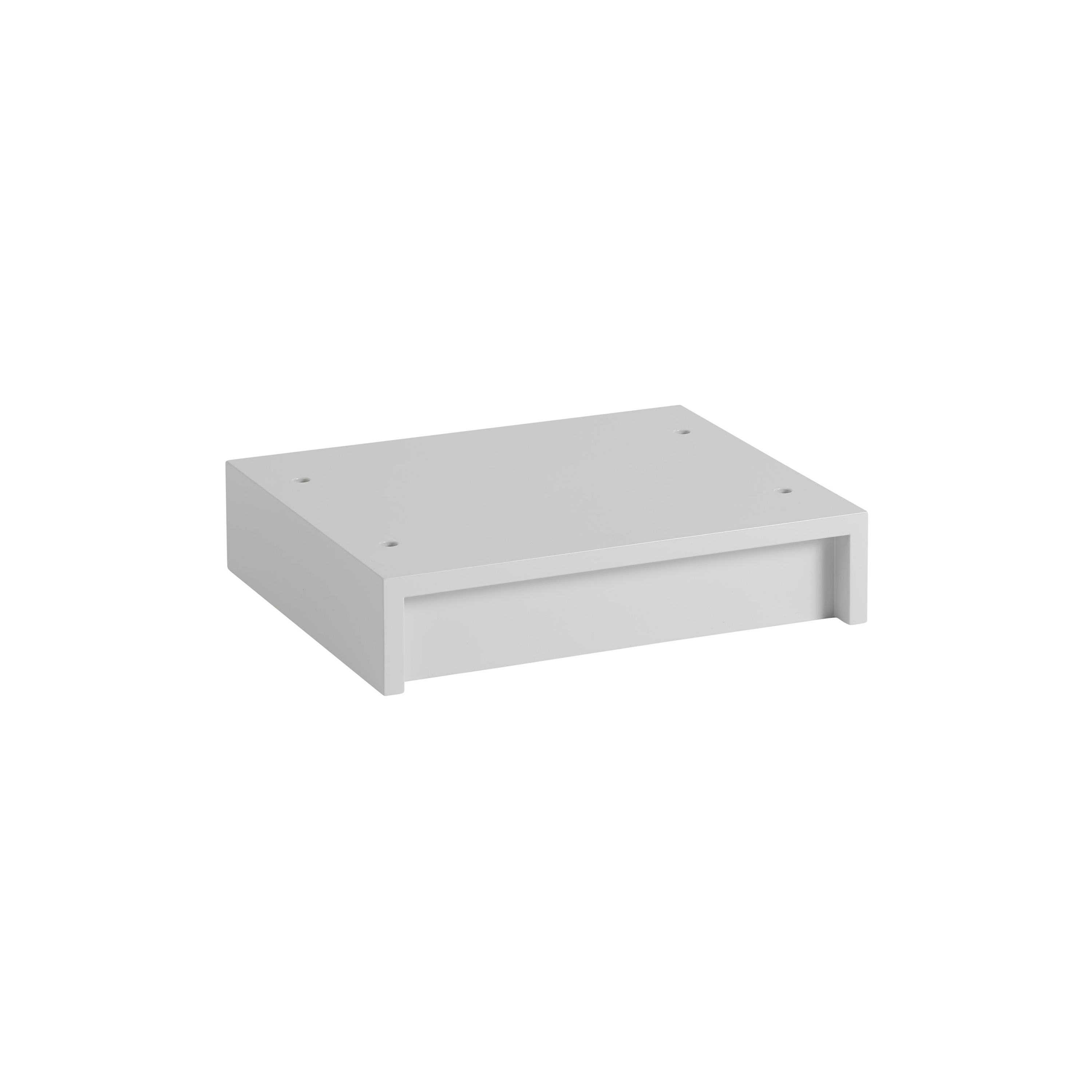 Display product Stacked Storage System | Plinth - 43,5 X 35 H: 10 CM | 17.15 X 13.75 H: 3.8" from manufacturer Muuto