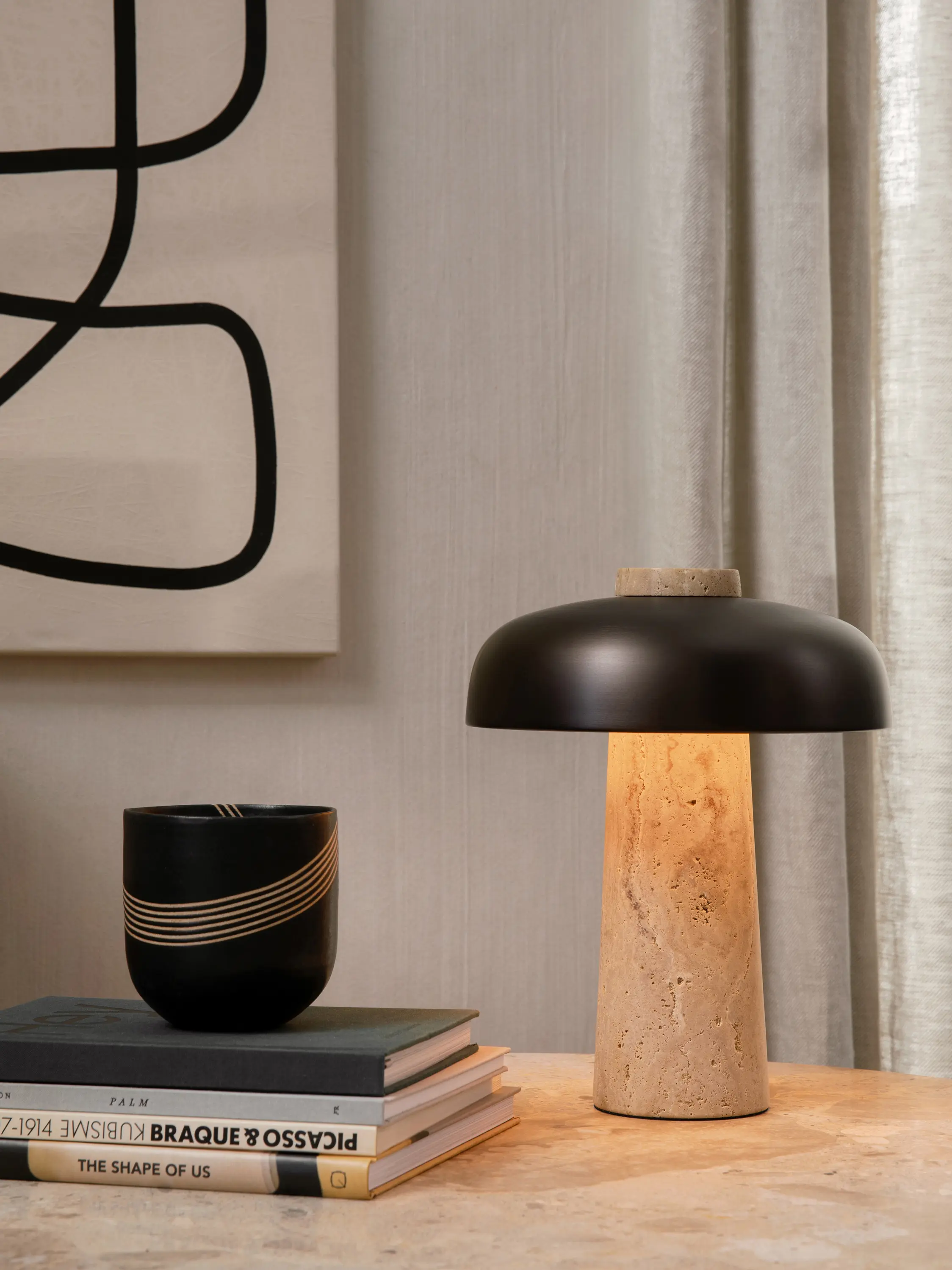 Audo Copenhagen - Reverse Table Lamp, Bronzed Brass