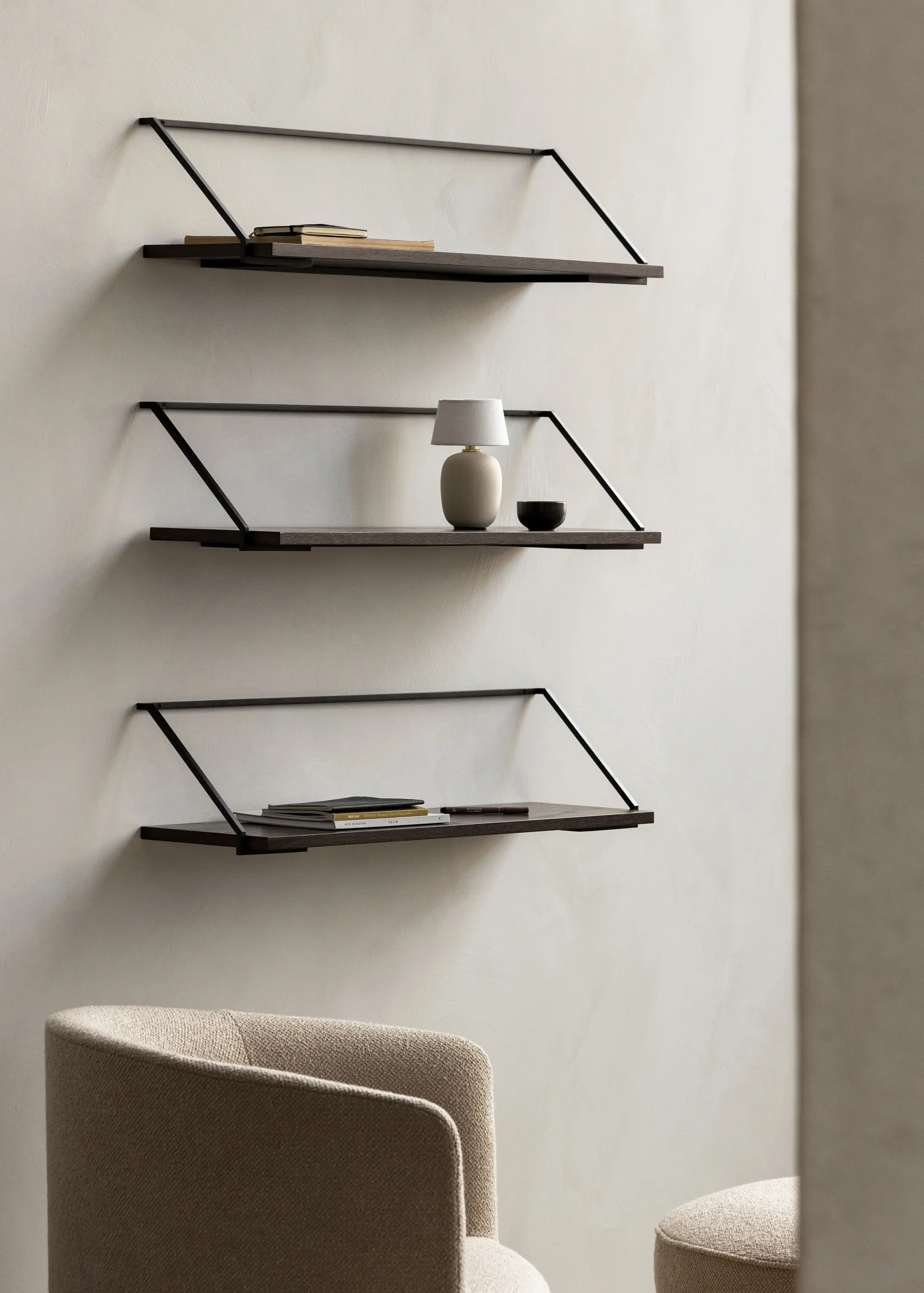 Audo Copenhagen - Rail Shelf | Dark Stained Oak