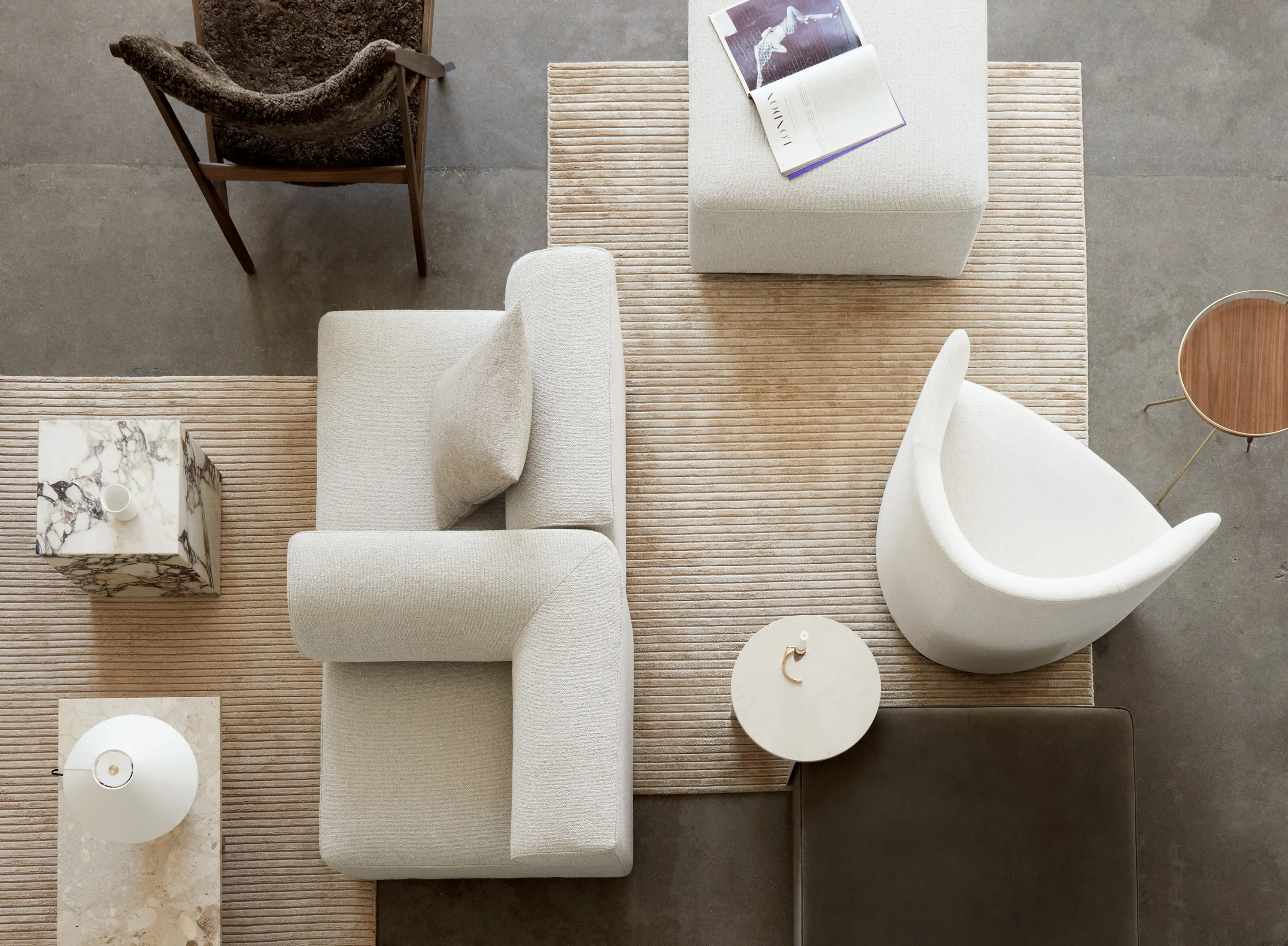 Audo Copenhagen - Houkime Rug | Beige | 200x300 cm