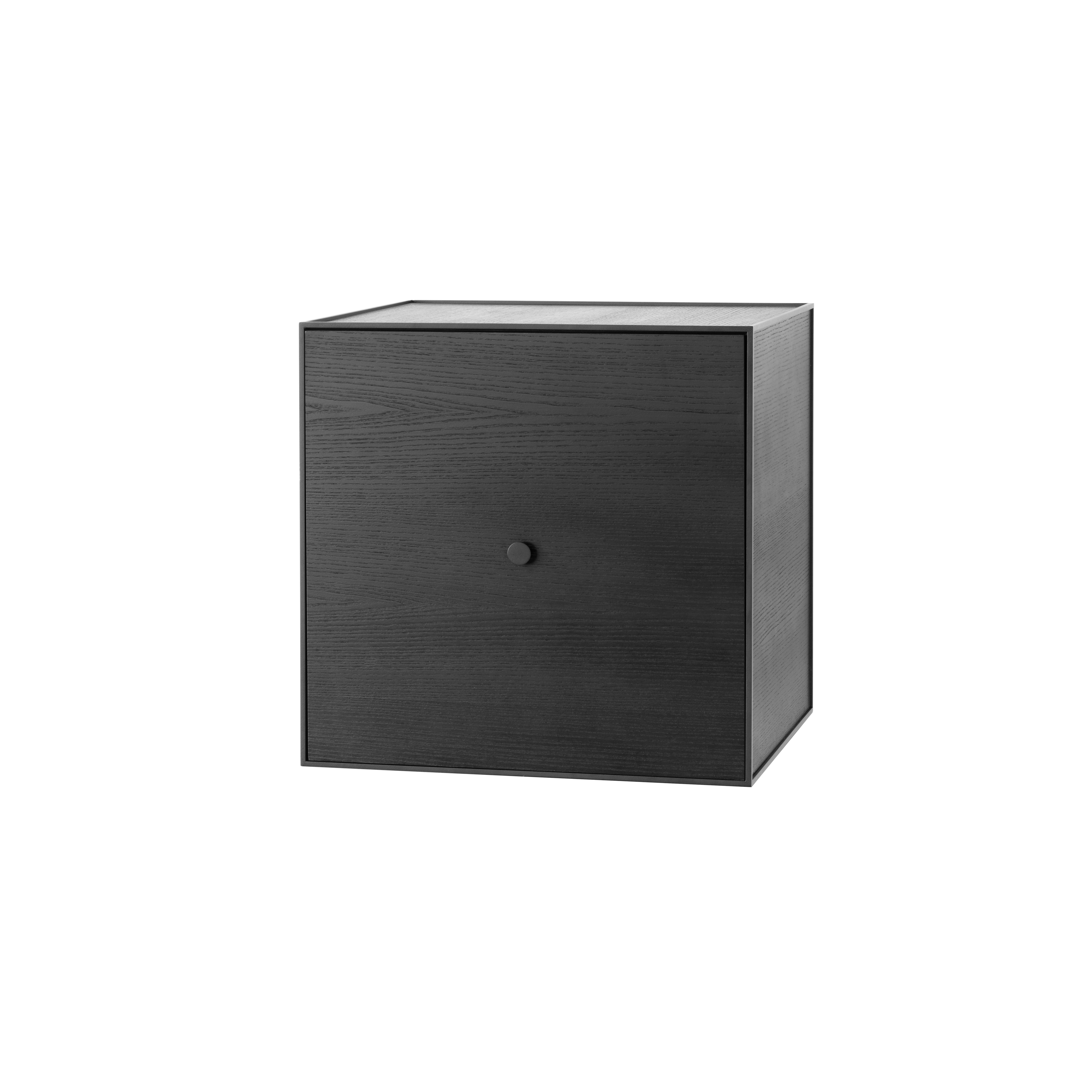 Frame 49 Incl. Door / Incl. Shelf, Black Stained Ash