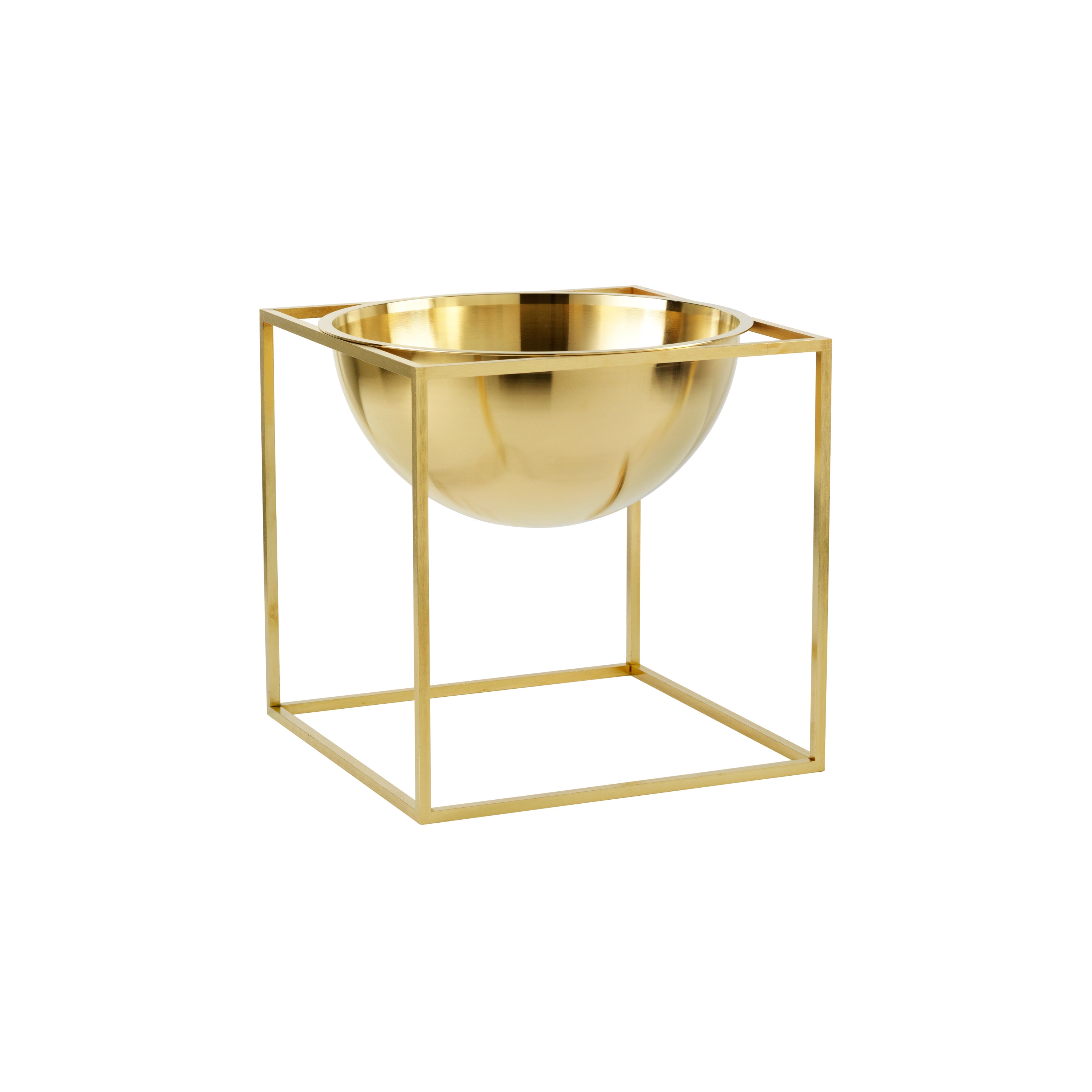 Kubus Bowl Large, Brass