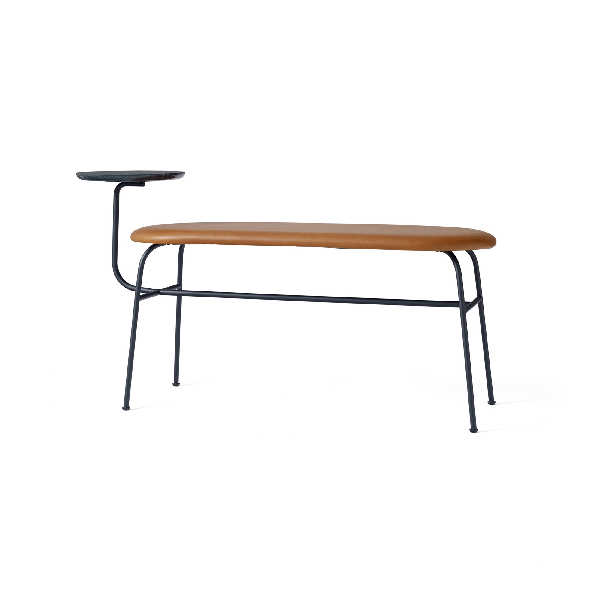 Display product Afteroom Bench | Black/Cognac from manufacturer Audo Copenhagen