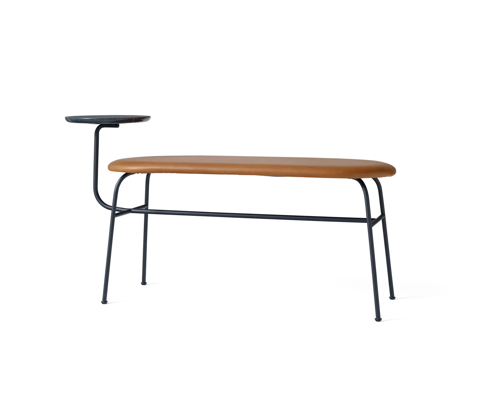 Audo Copenhagen - Afteroom Bench | Black/Cognac