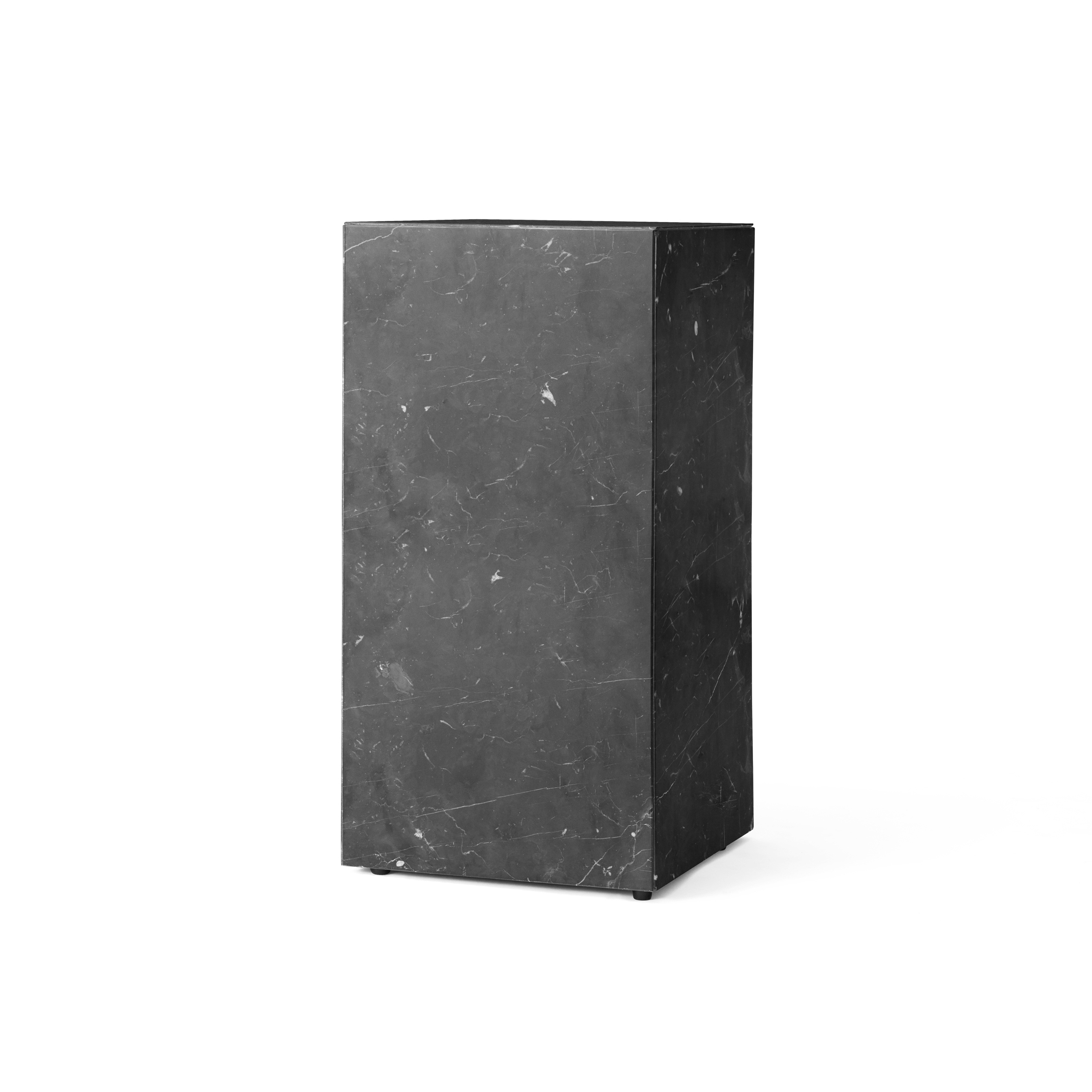 Plinth Tall | Black Marble