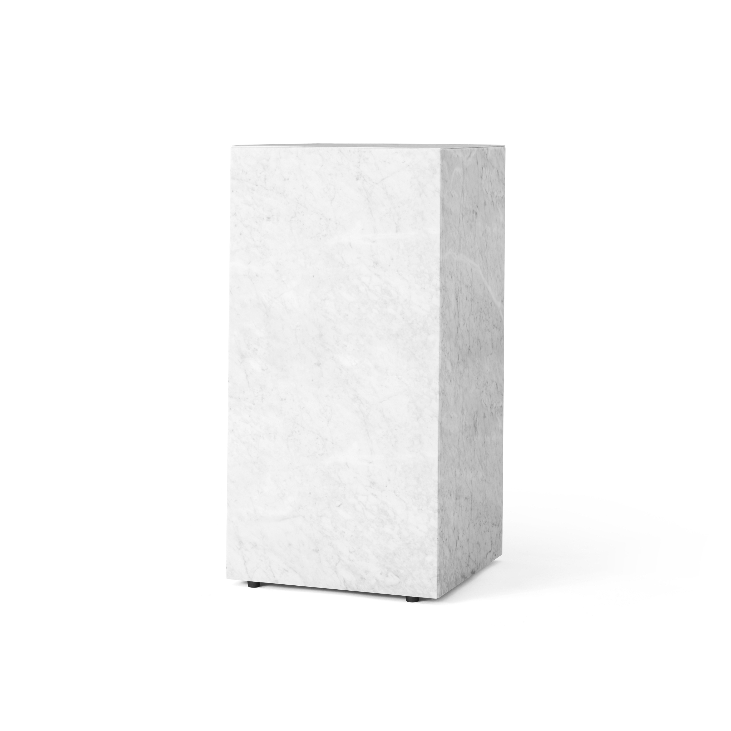 Plinth Tall | White Marble
