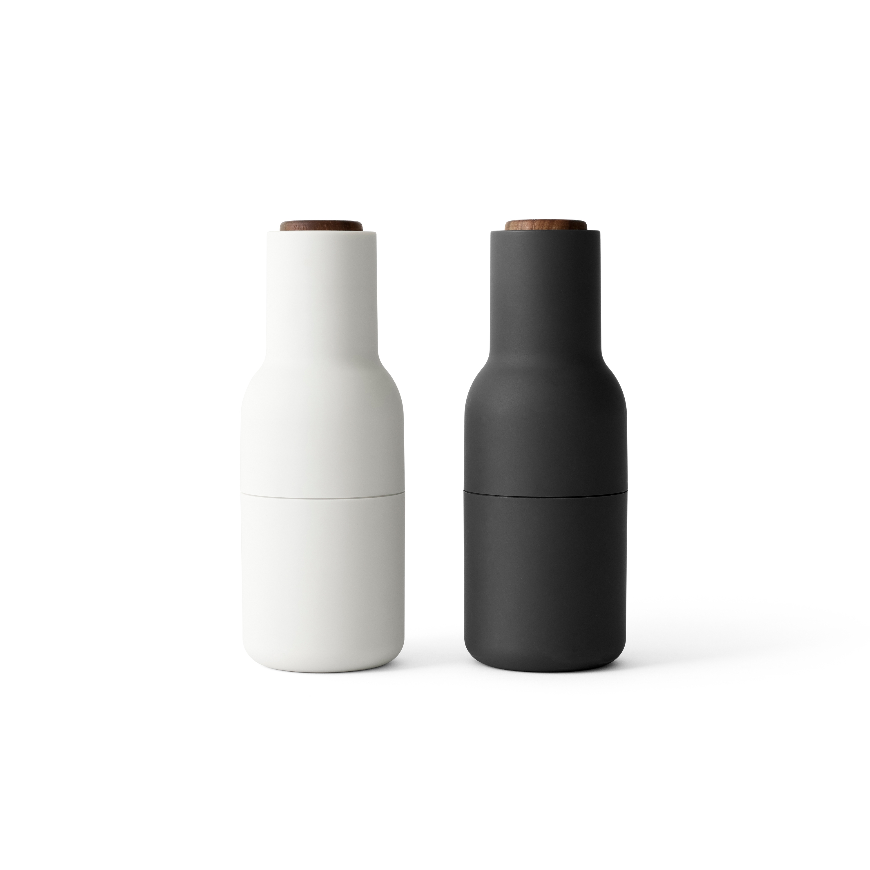 Bottle Grinder | Ash/Carbon  2-pack w. Walnut Lid