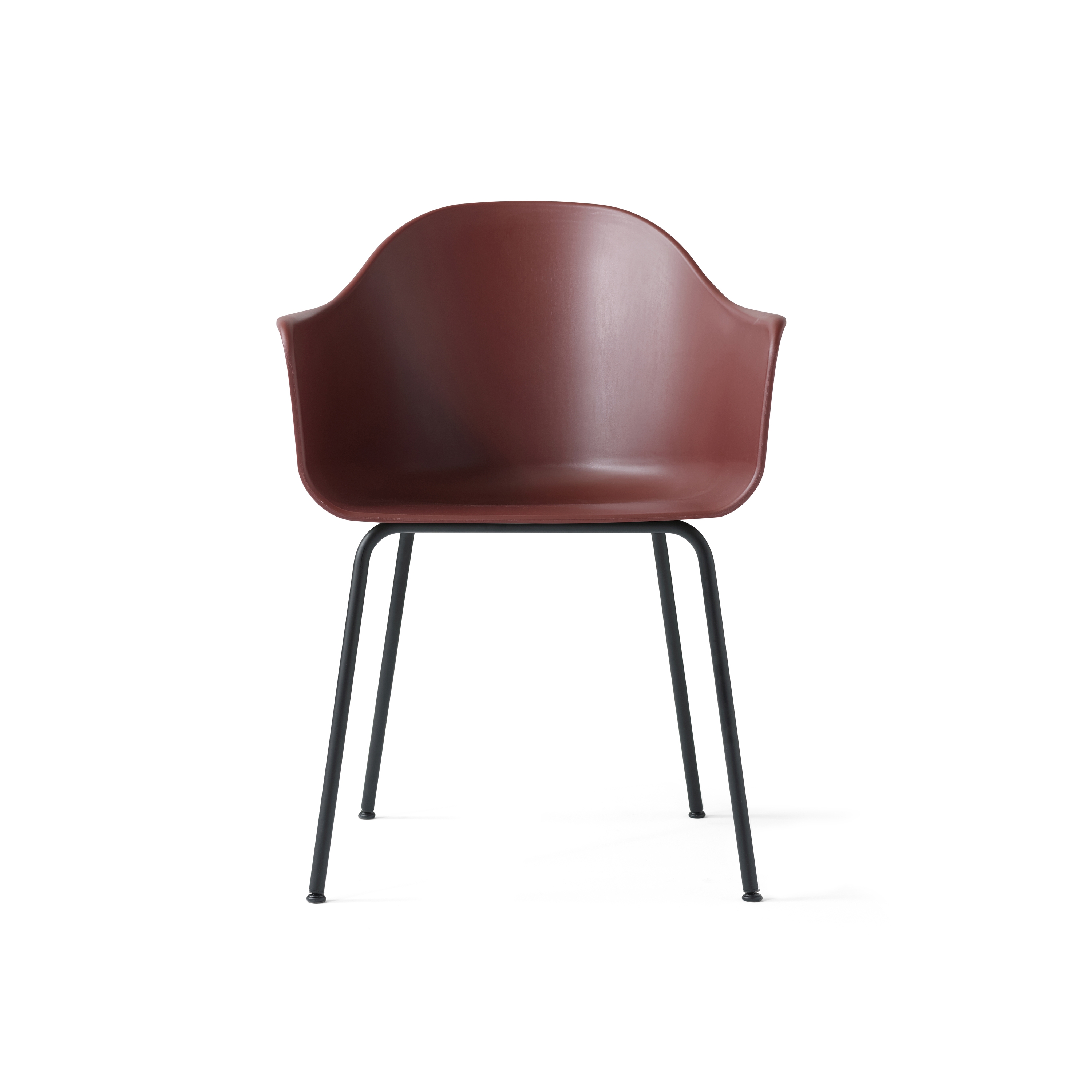 Harbour Dining Chair | Steel base / Burned Red Plastic