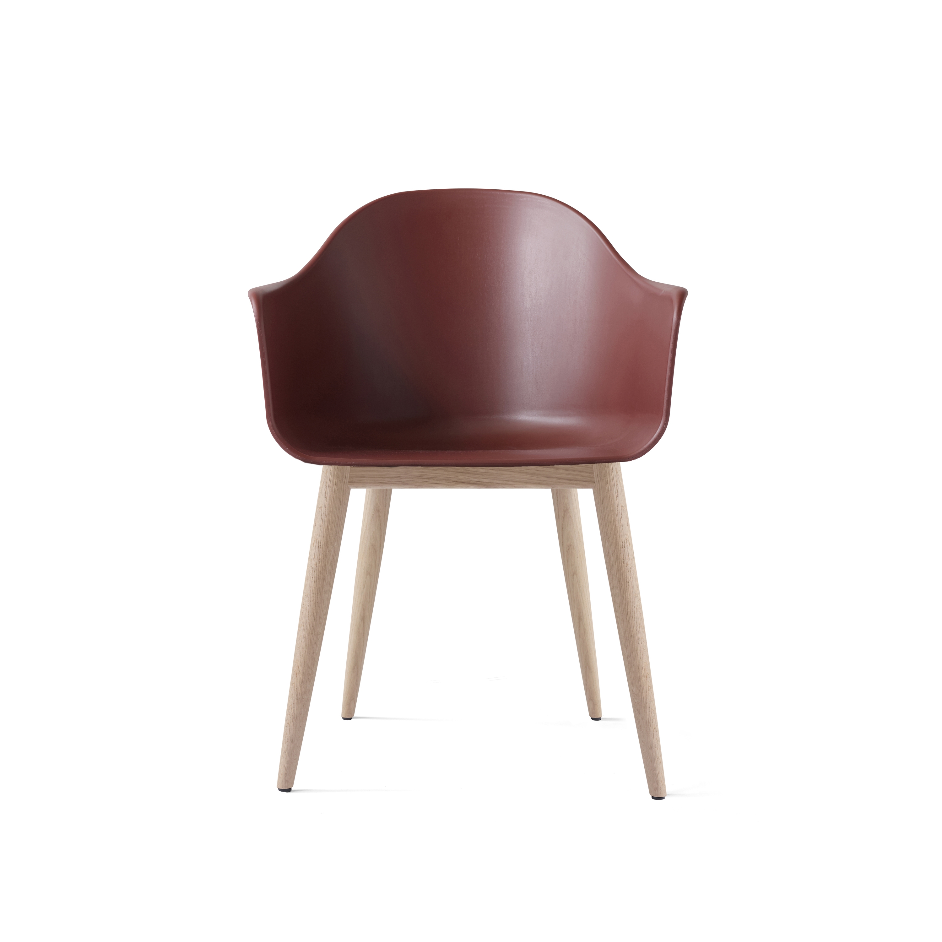 Produkt Harbour Dining Chair | Wood base / Natural Oak / Burned Red Plastic des Herstellers Audo Copenhagen anzeigen