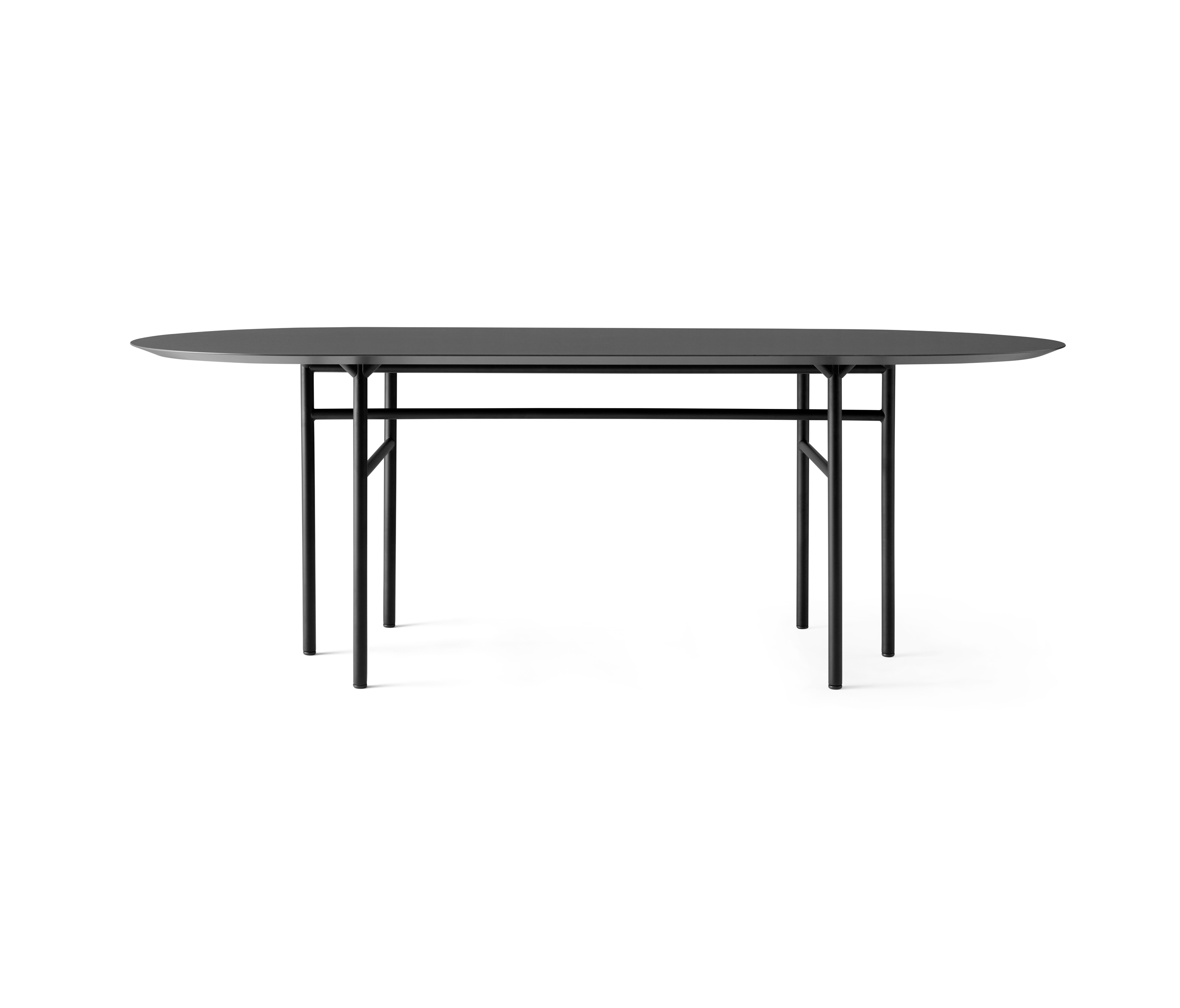 Display product Snaregade Dining Table | Oval Black/ Charcoal from manufacturer Audo Copenhagen
