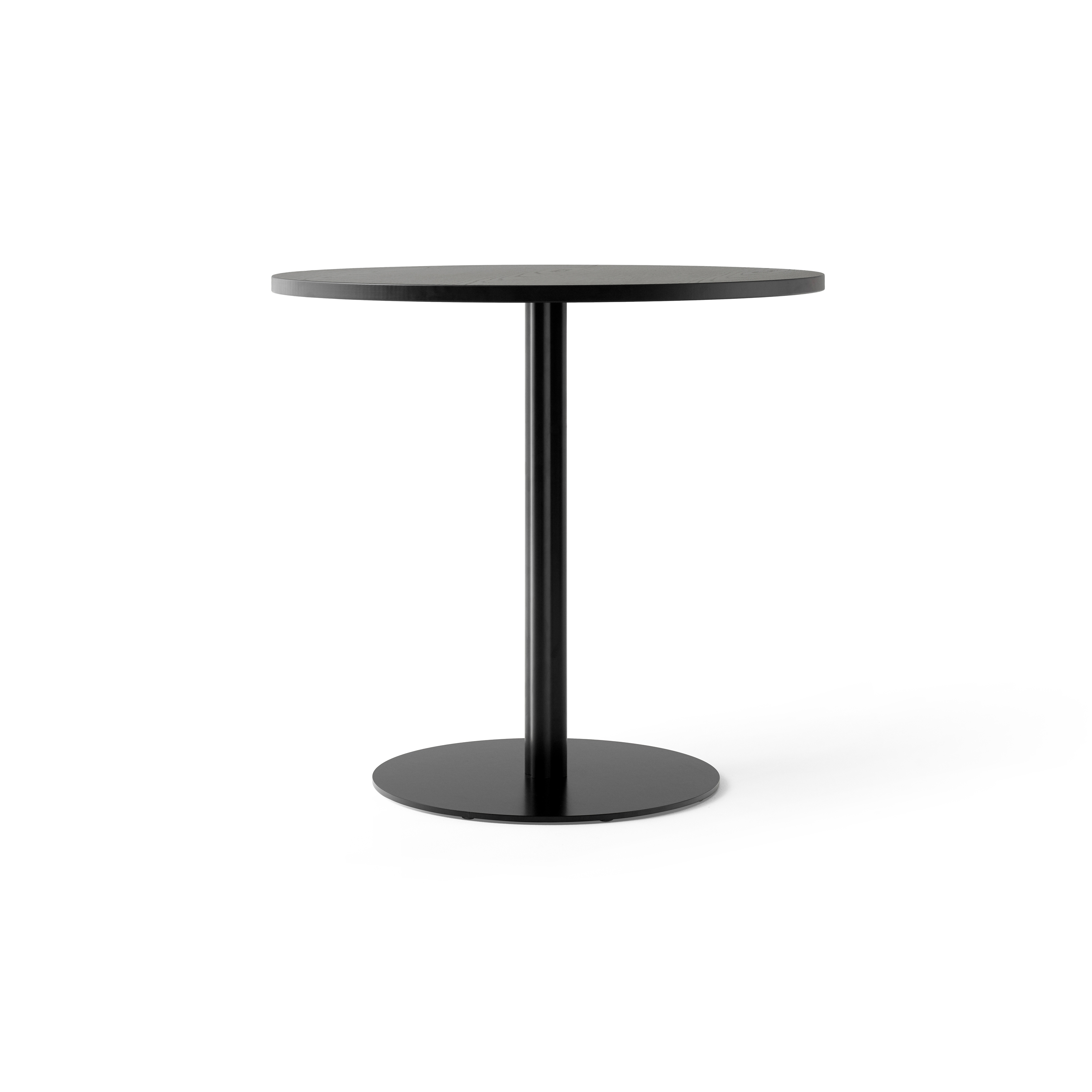 Display product Harbour Column Dining Table | 80 / Black Painted Veneer from manufacturer Audo Copenhagen