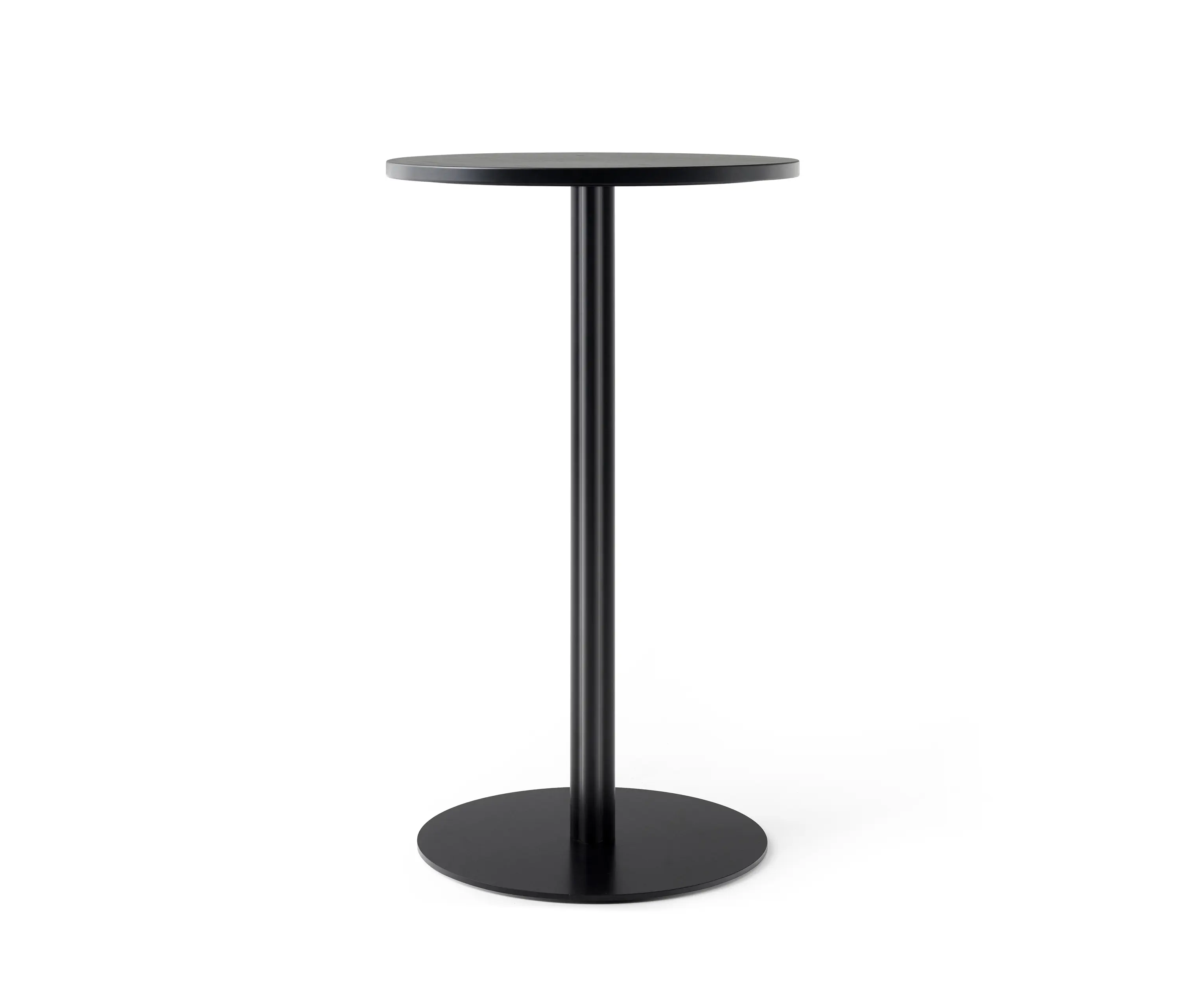 Audo Copenhagen - Harbour Column Dining Table | Round base / 60x70 / Charcoal Linoleum