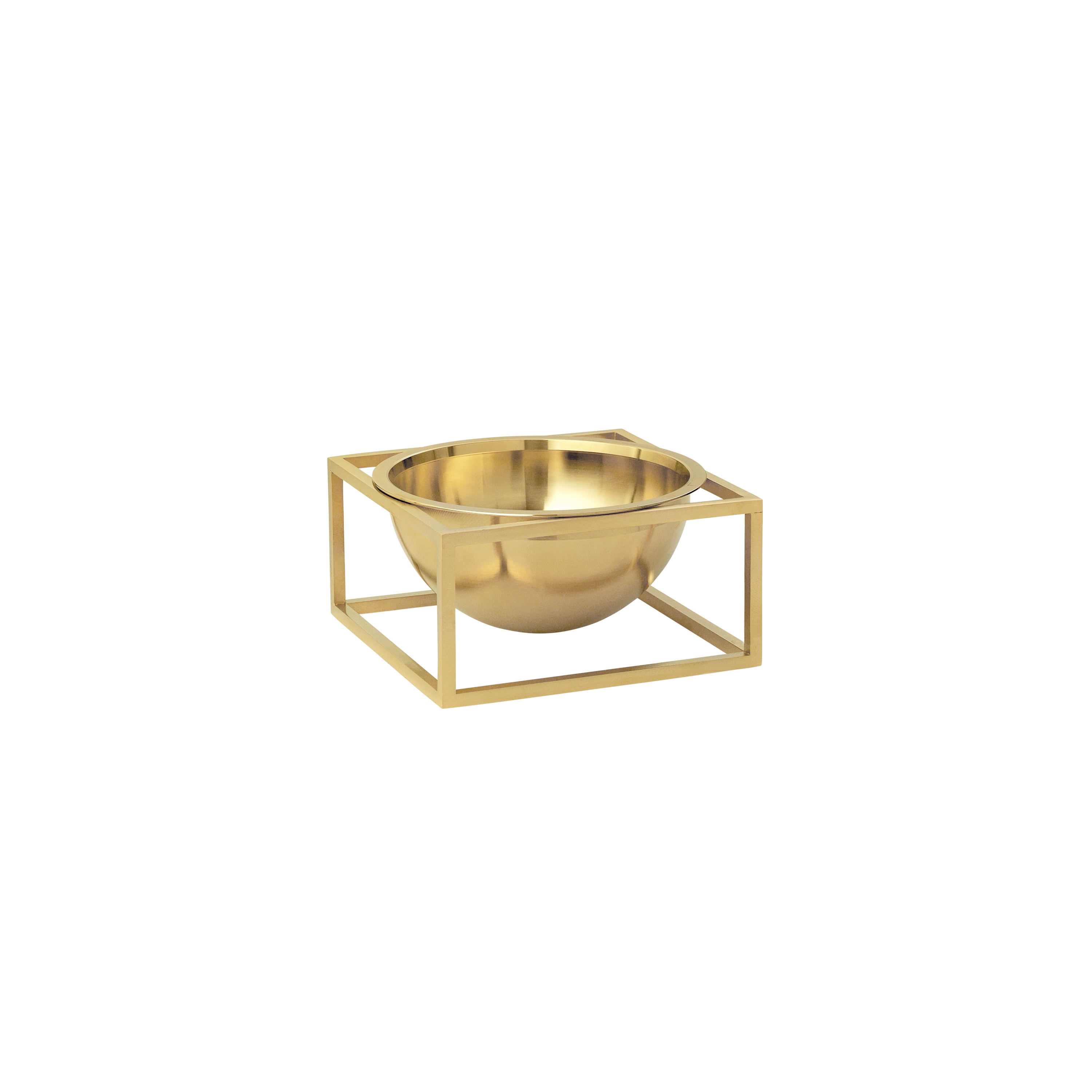 Kubus Bowl Centerpiece Small, Brass